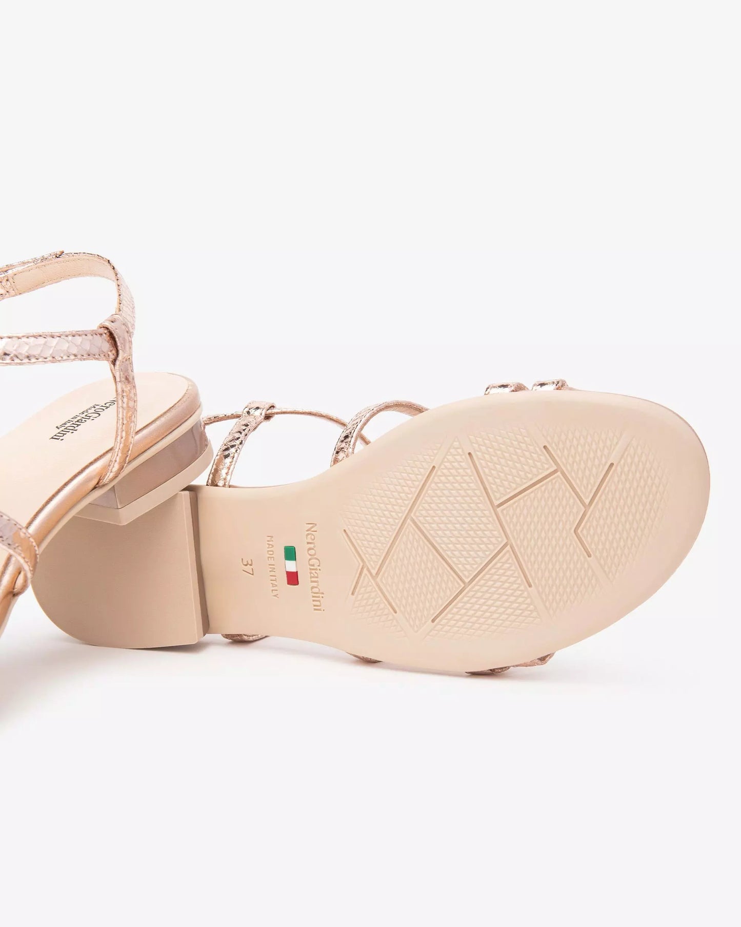 Nero Giardini Rose Gold Flat Sandal E513270