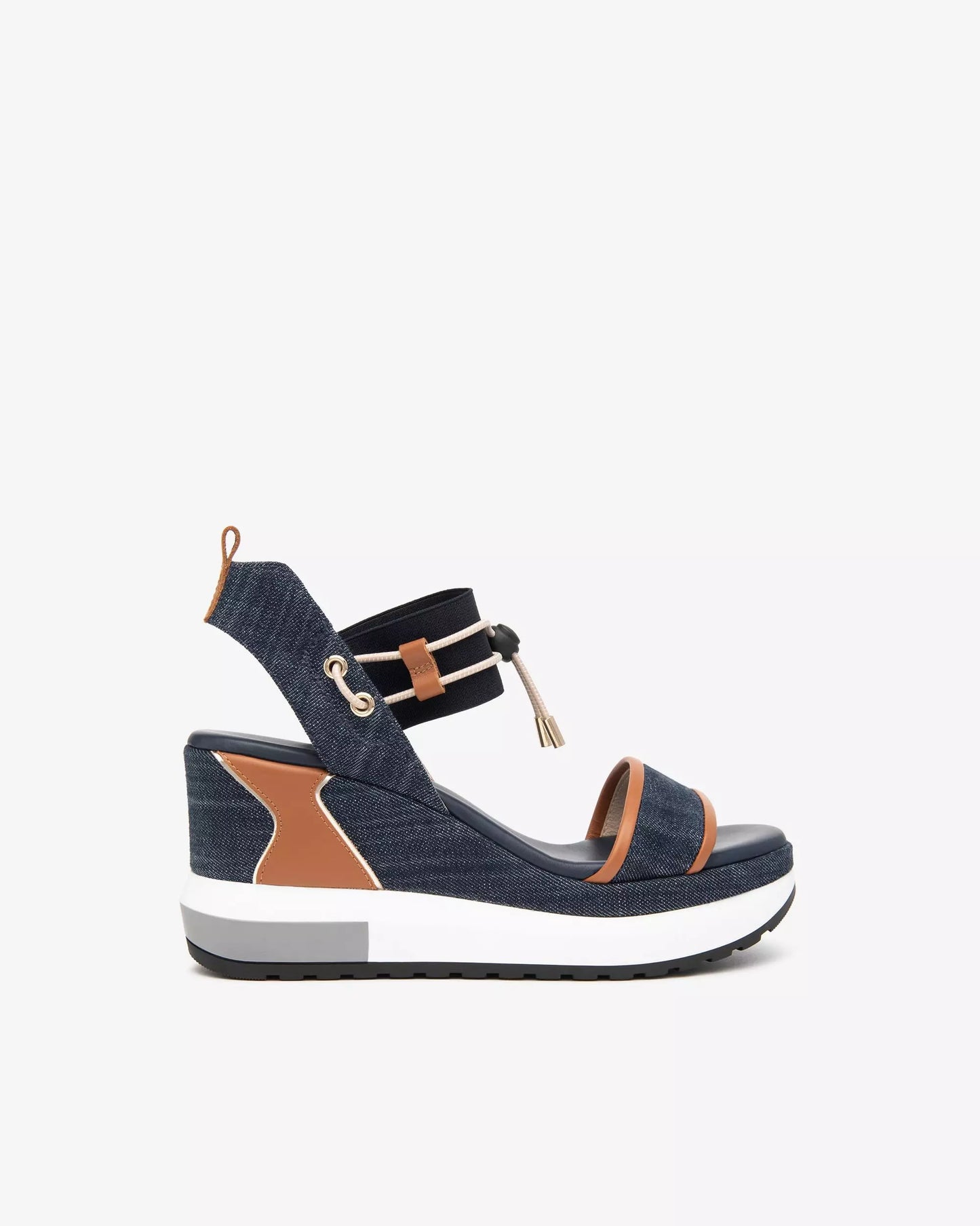 Nero Giardini Denim Sporty Wedge Sandal E513600