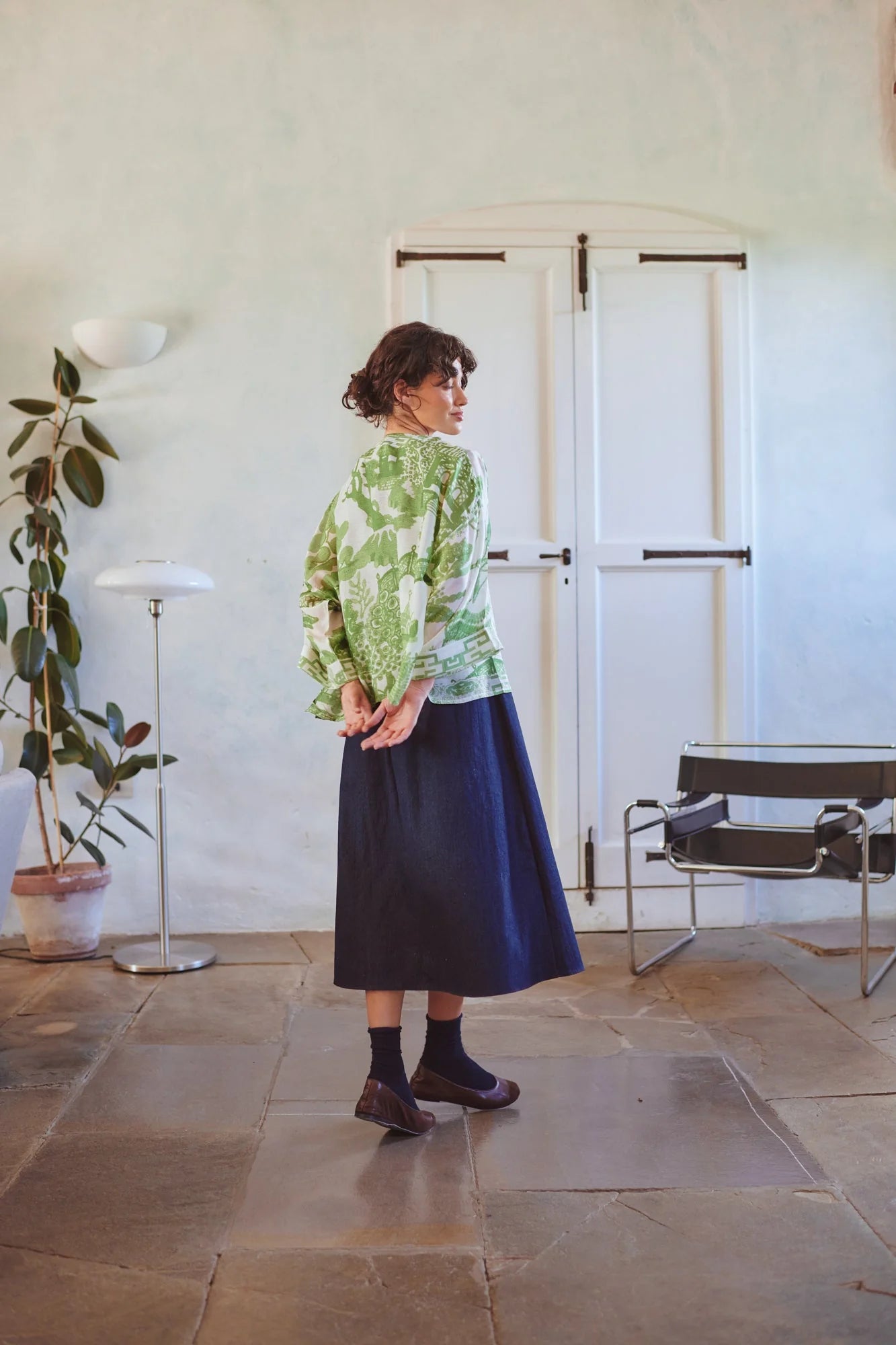 One Hundred Stars Giant Willow Green Kimono Kimgiwgrn