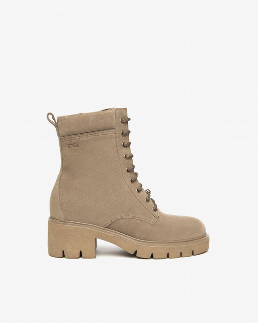 Nero Giardini Taupe Lace Boots I514812D