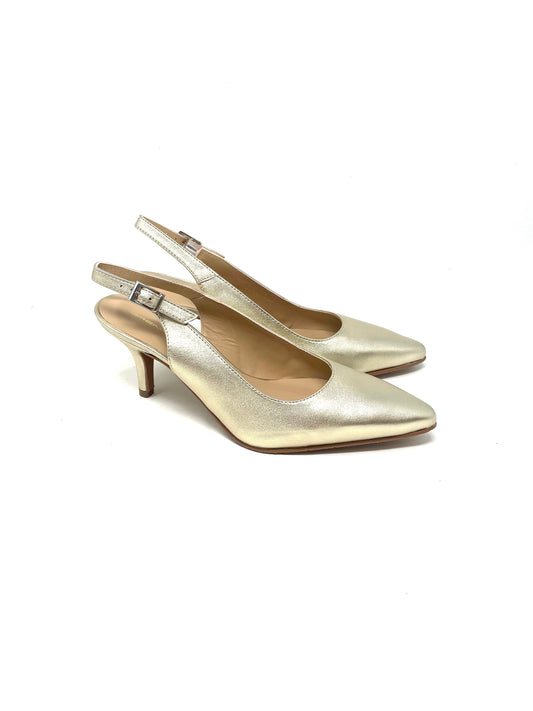 Brenda Zaro Gold Metallic Court Shoes
