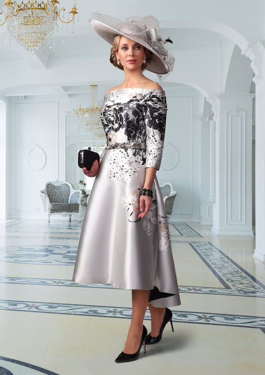 Irresistible Silver Jacquard Dress IR7736TJ