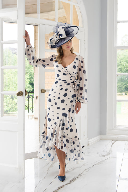 Irresistible Ruched Spot Dress IR8838TJ