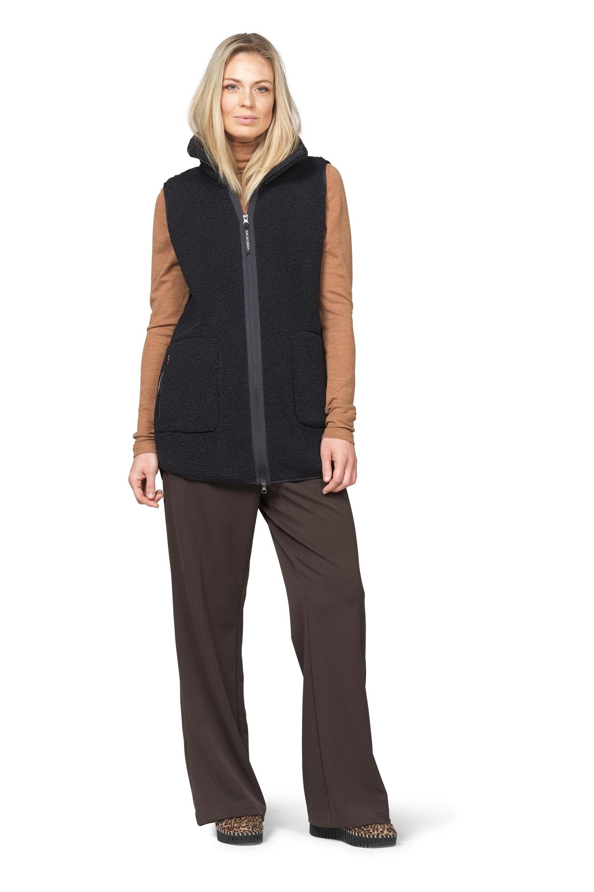 Isle Jacobsen Indigo Gilet BONDEDPILE02