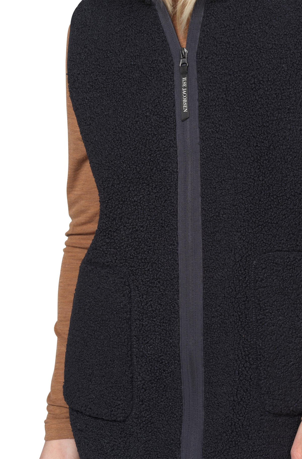 Isle Jacobsen Indigo Gilet BONDEDPILE02