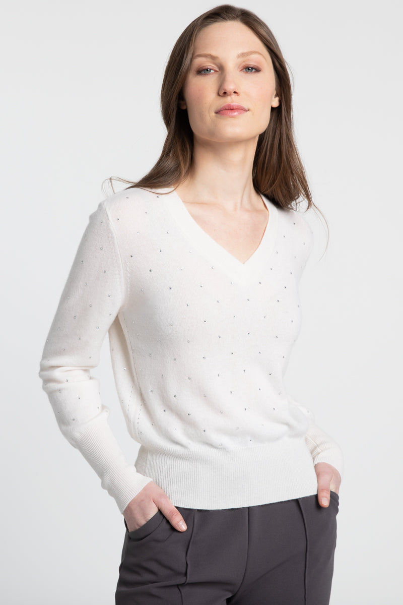 Kinross Cashmere Sparkle Sweater