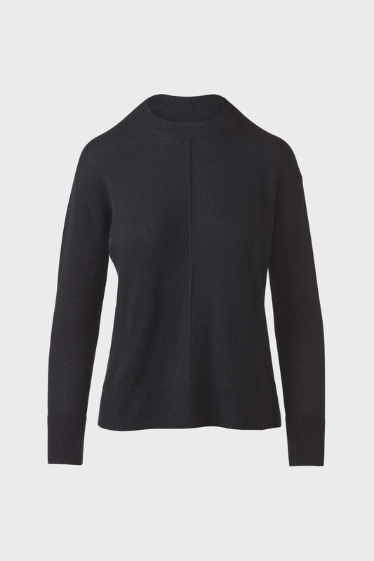 Kinross Black Crew Sweater LFSC6-296