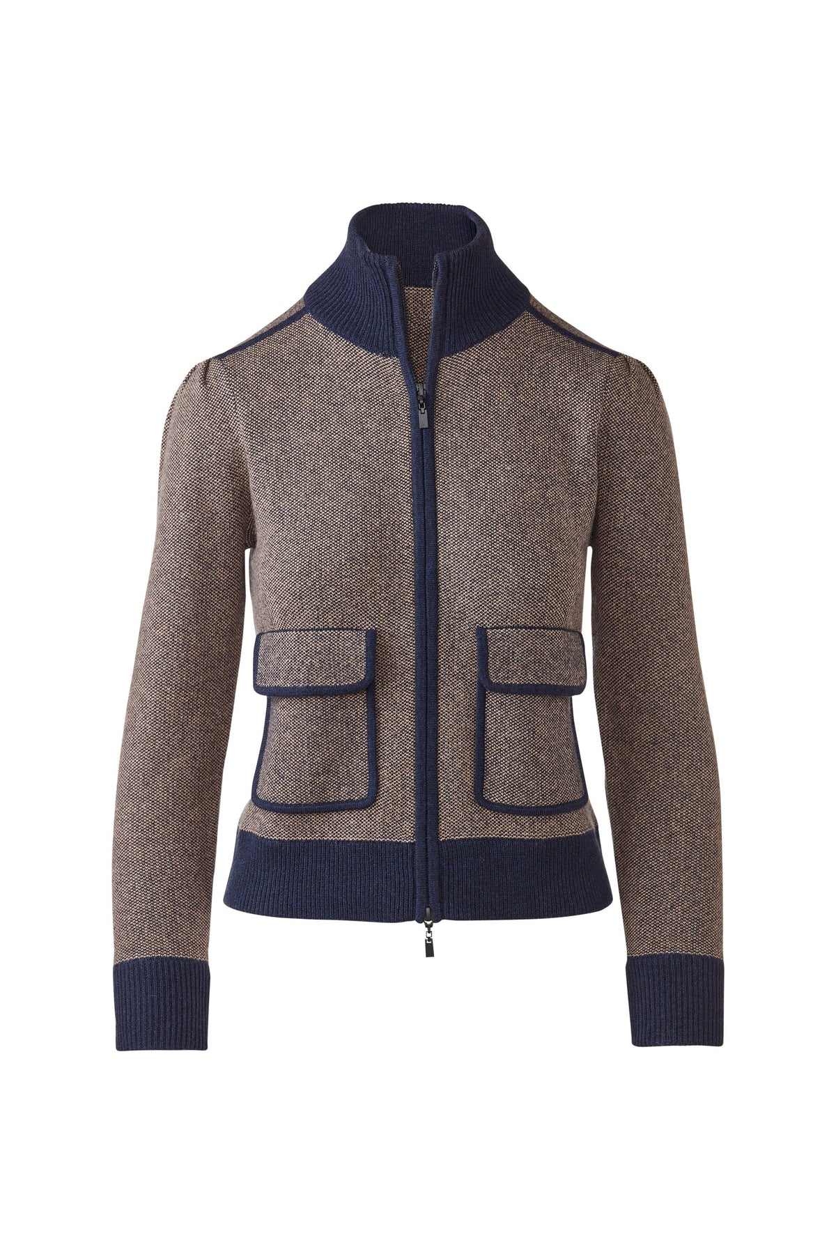 Kinross Tweed Mock Cardigan LFSJ6-187
