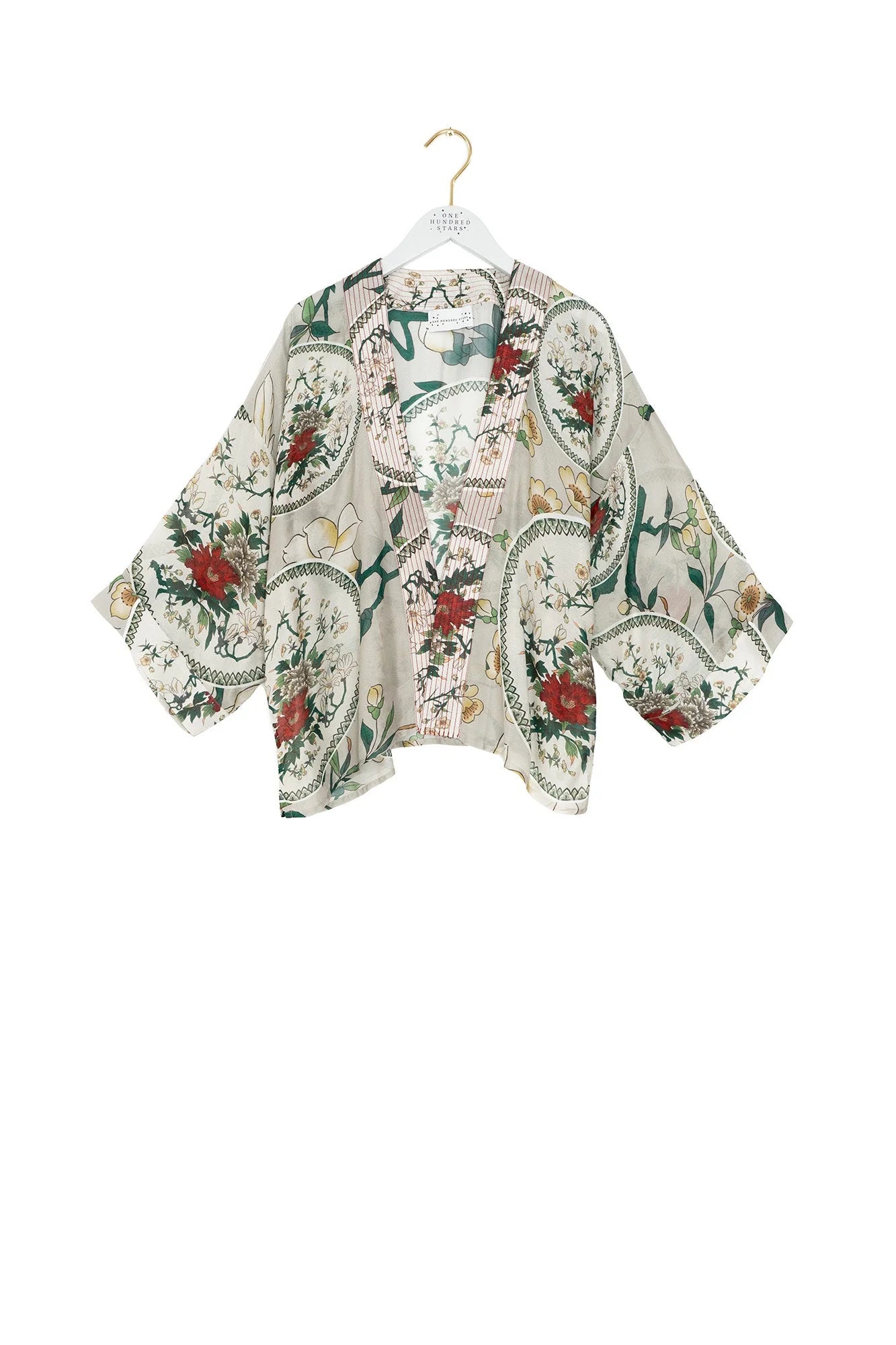 One Hundred Stars Magnolia Plates Putty Kimono Kimmgpput