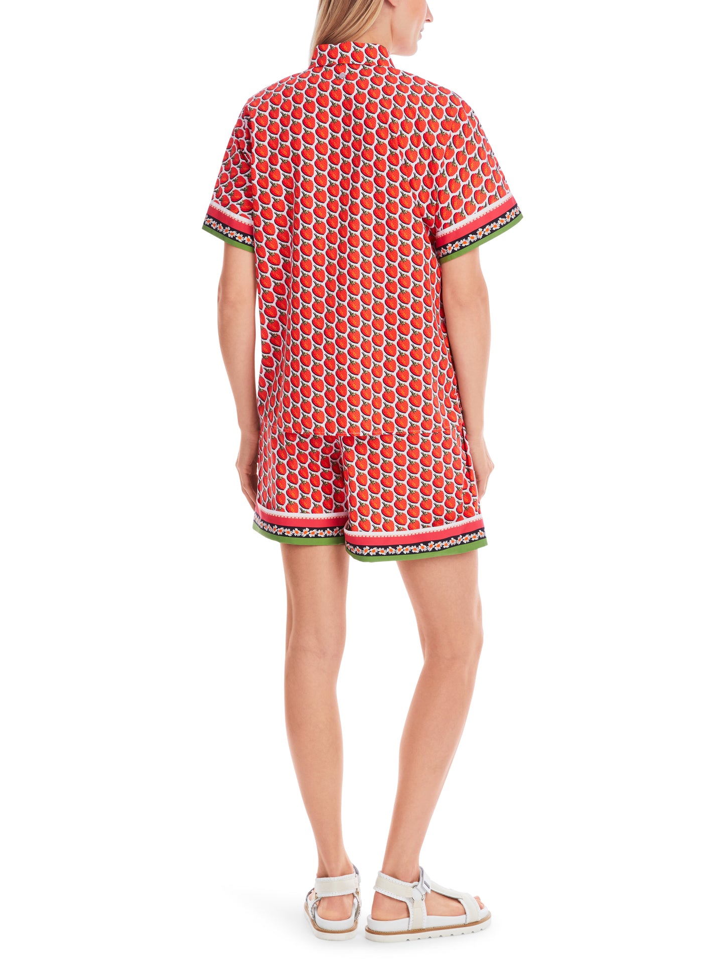 Marc Cain Additions Strawberry Print Shirt YA5110W17