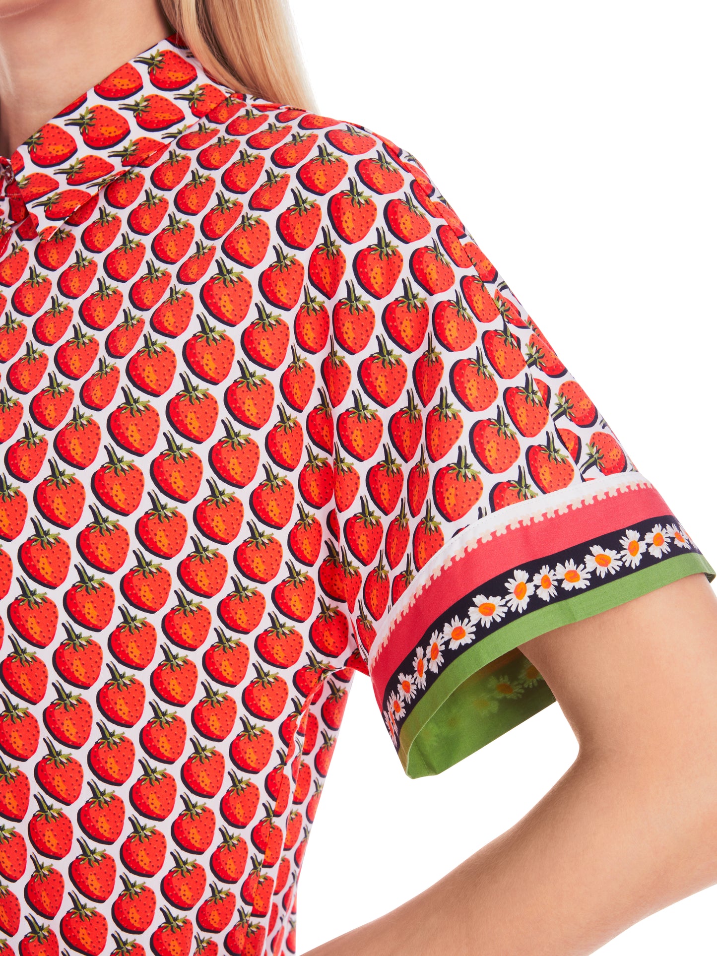 Marc Cain Additions Strawberry Print Shirt YA5110W17