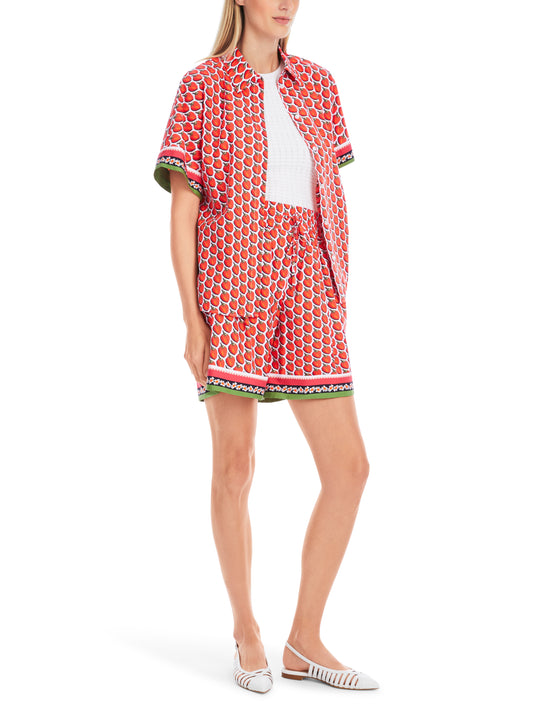 Marc Cain Additions Strawberry Print Shorts YA8301W17