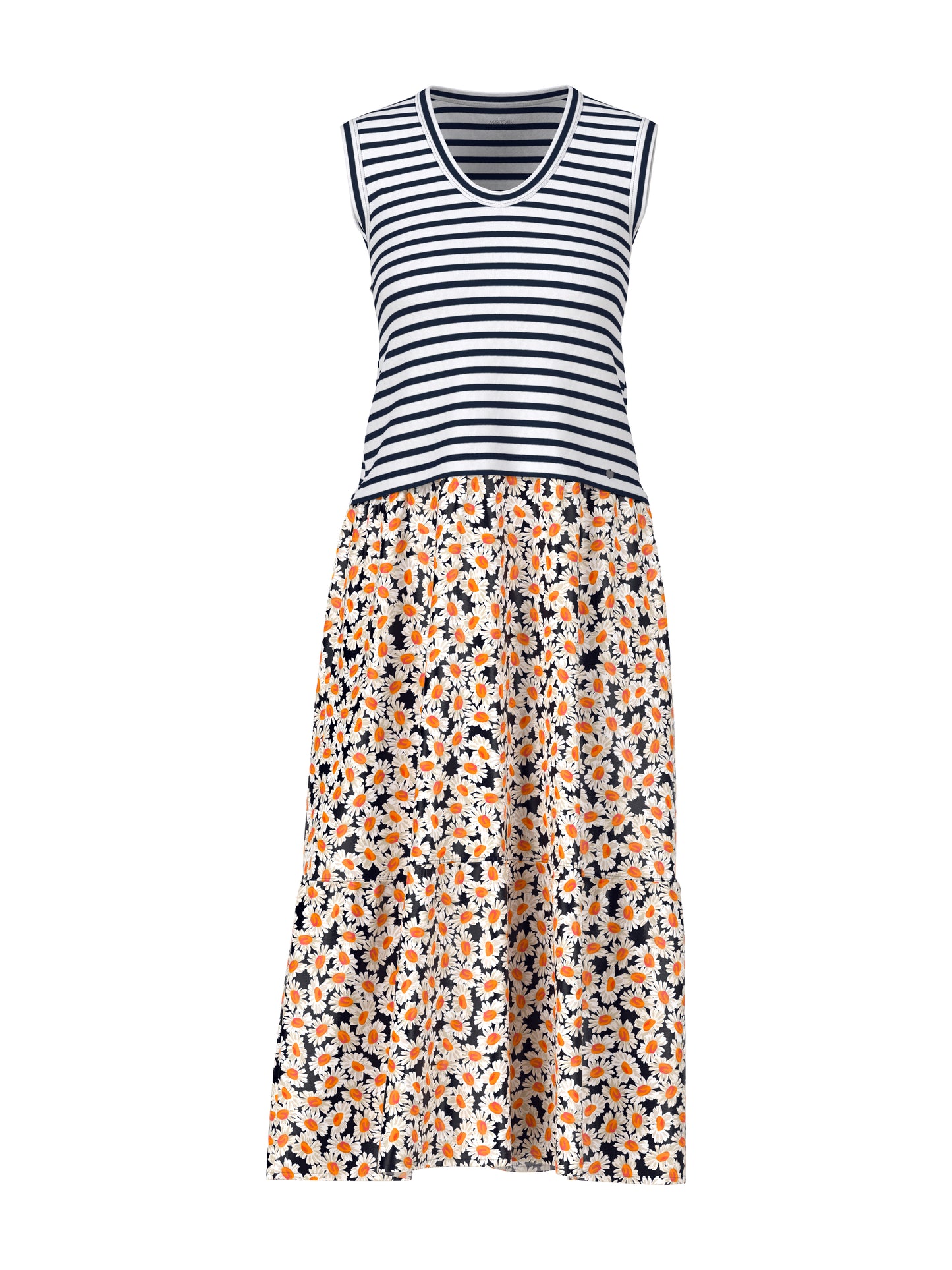 Marc Cain Additions Print & Stripe Dress YA2116W18