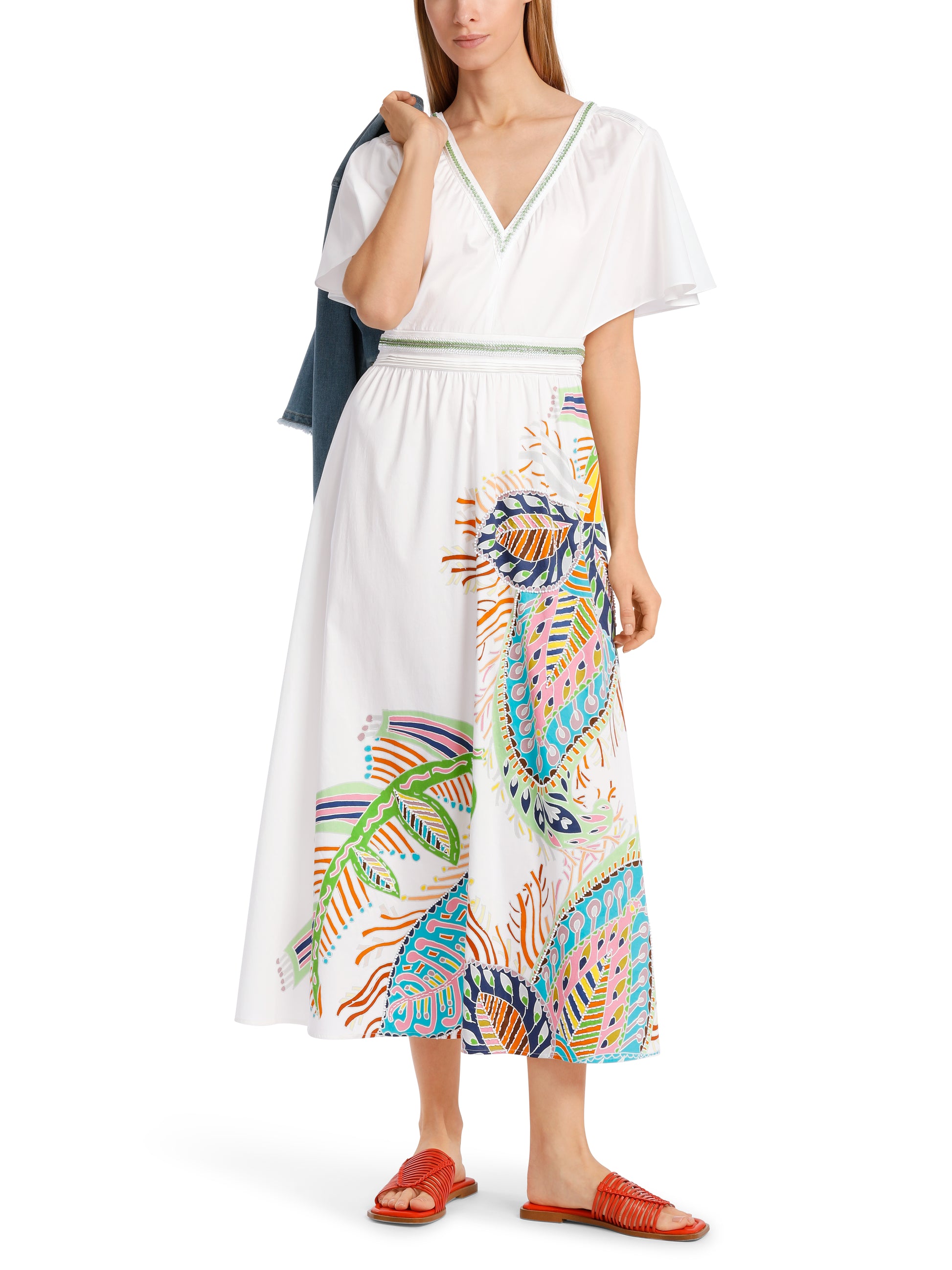 Marc Cain Collection WC2151W64 bead detail long dress – N.Shelley