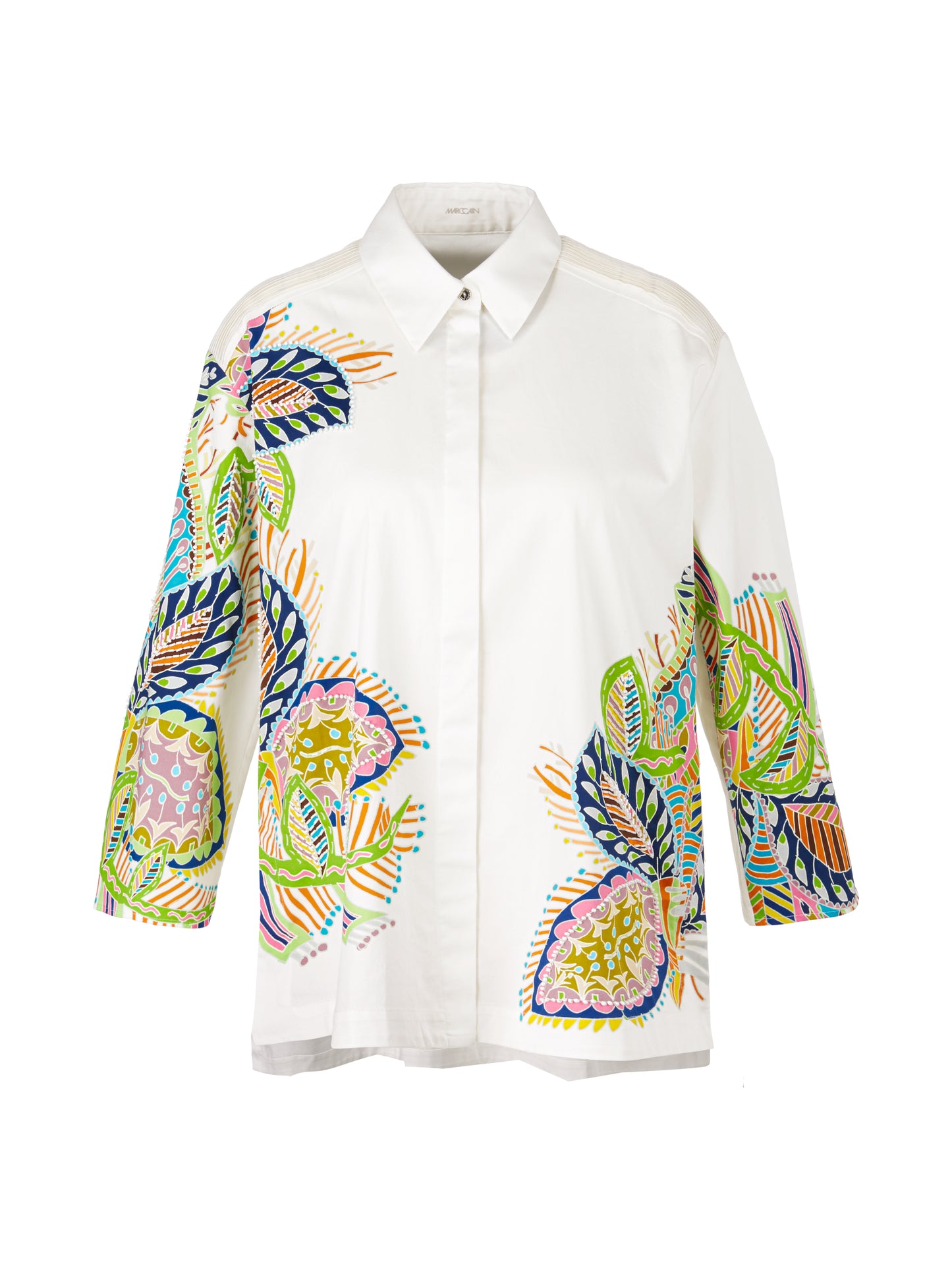 Marc Cain Collection WC5132W64 bead detail shirt