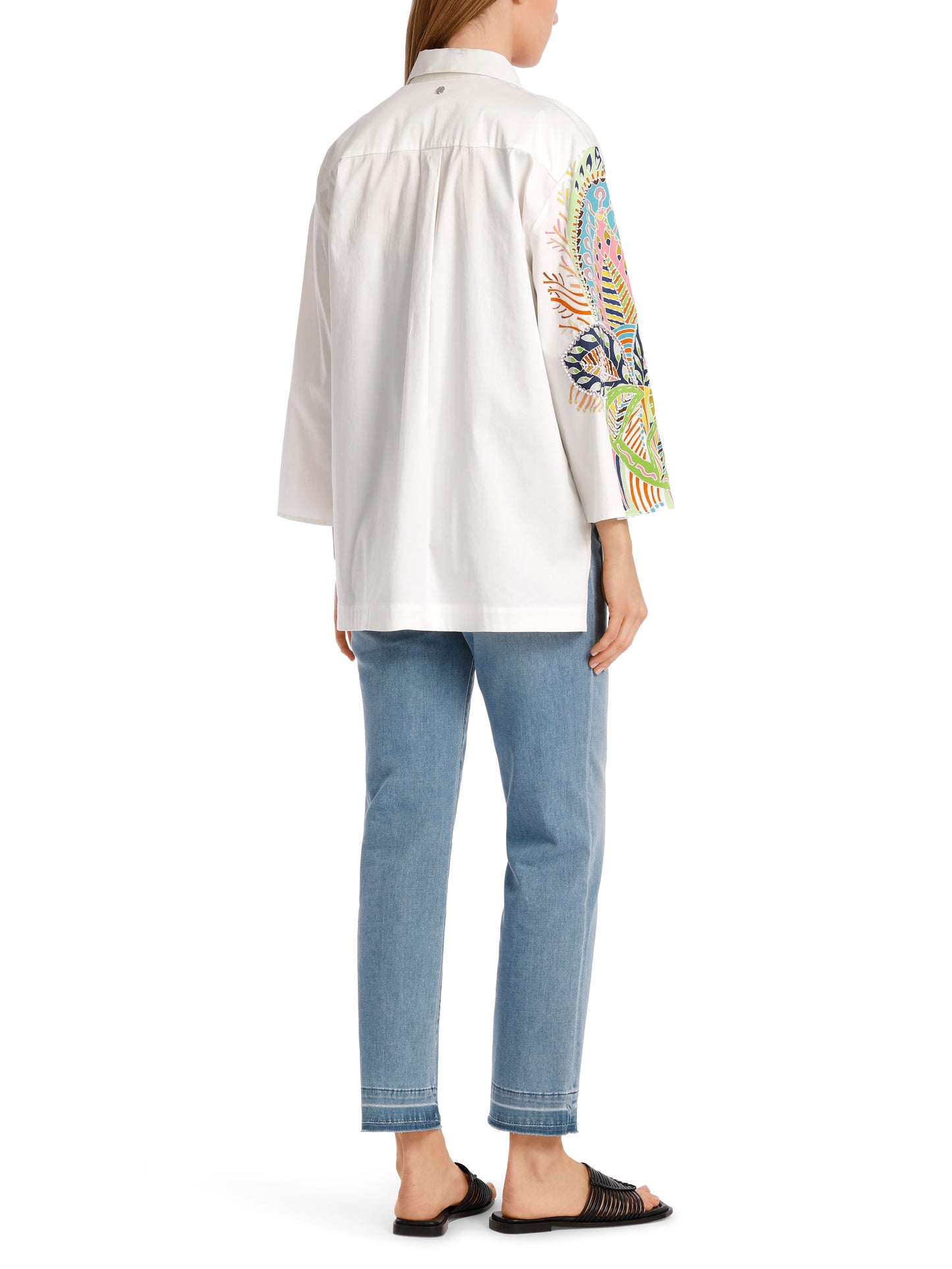 Marc Cain Collection WC5132W64 bead detail shirt