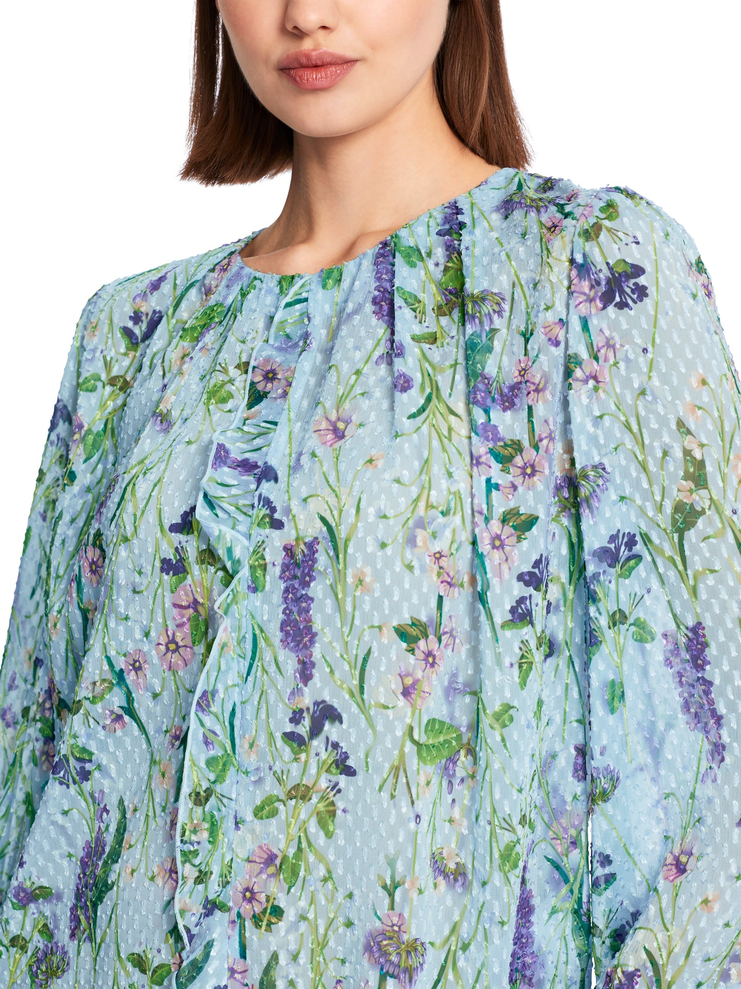 Marc Cain Collection WC5121W25 floral blouse