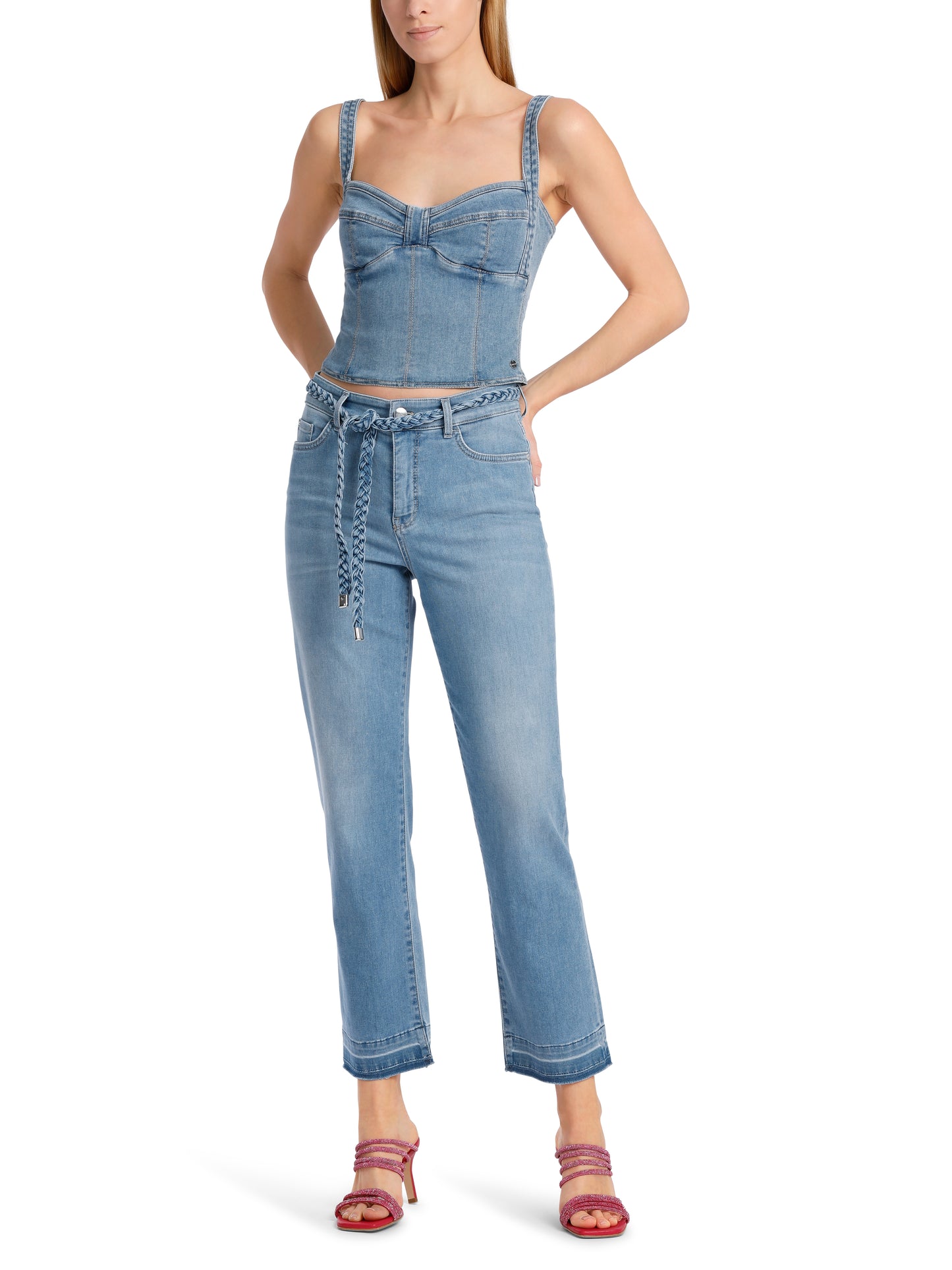 Marc Cain Collection WC8221D65 soft handle jean with rope detail belt