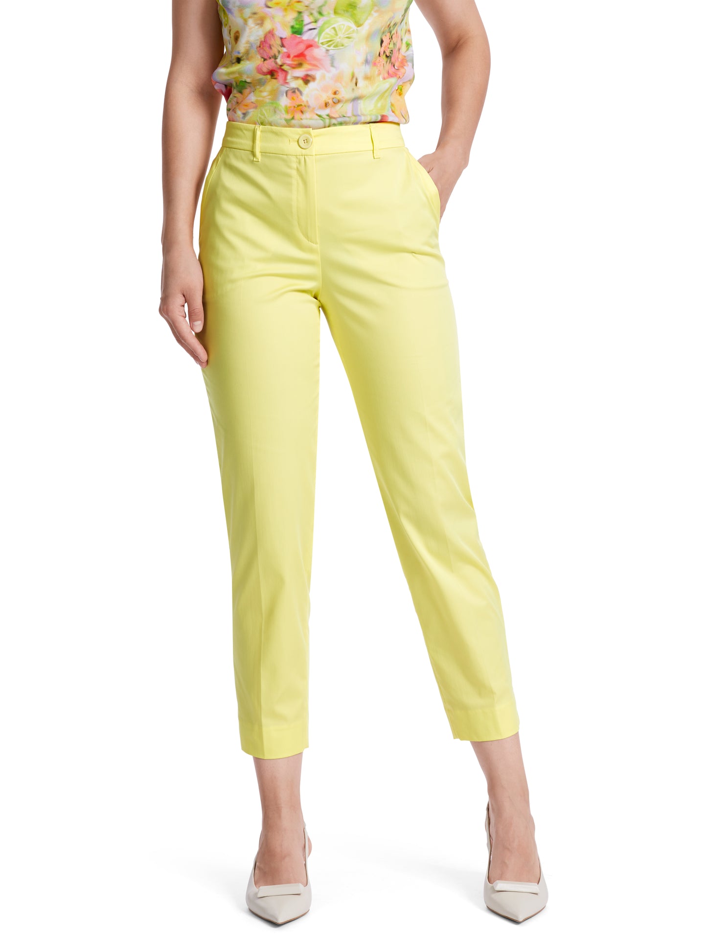 Marc Cain Collection WC8131W45 cotton slim trousers