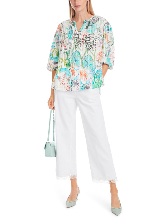 Marc Cain Collection Print Tunic Blouse YC5130W74