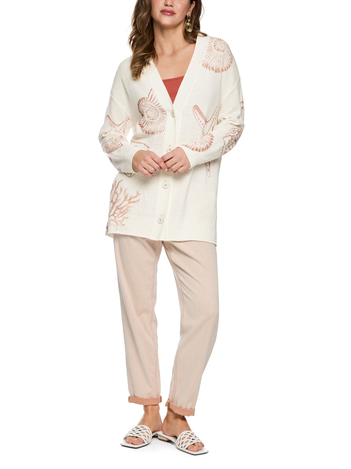 Marc Cain Shell Print Cardigan AC3918M41