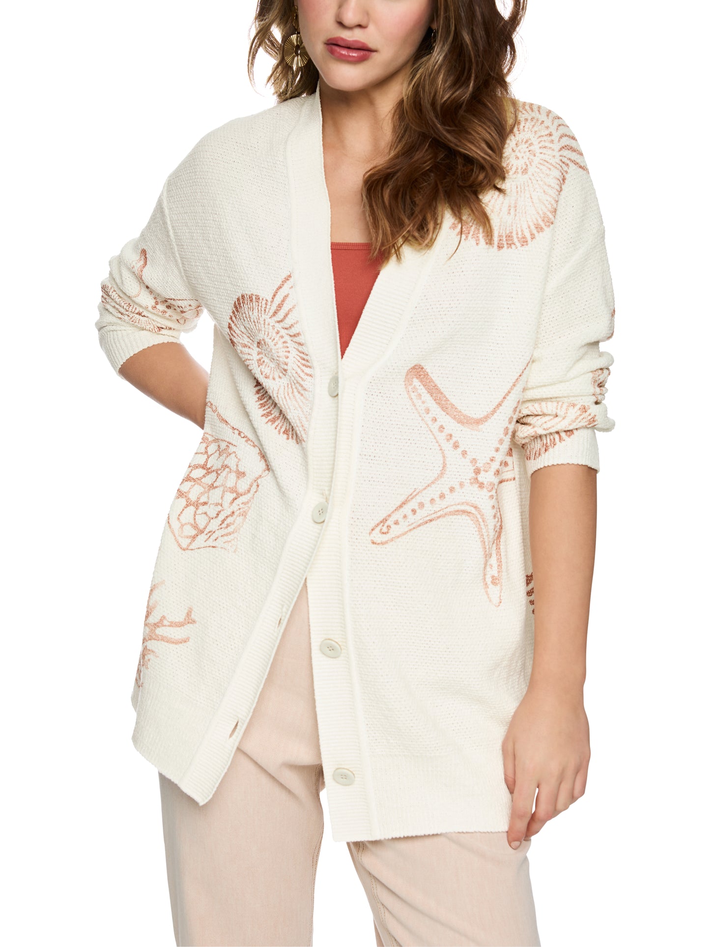 Marc Cain Shell Print Cardigan AC3918M41