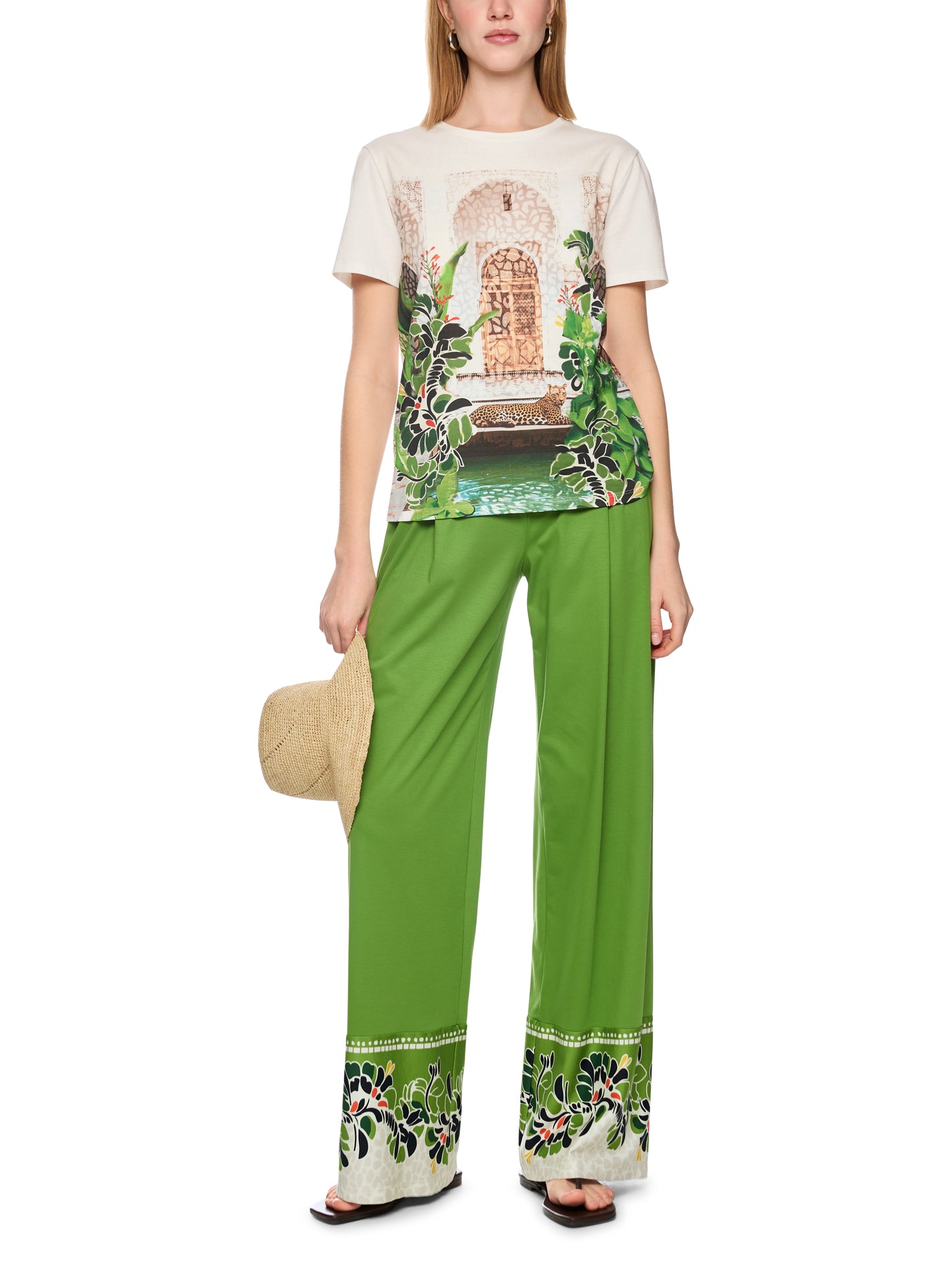 Marc Cain Tiger Print T-Shirt AC4832J48