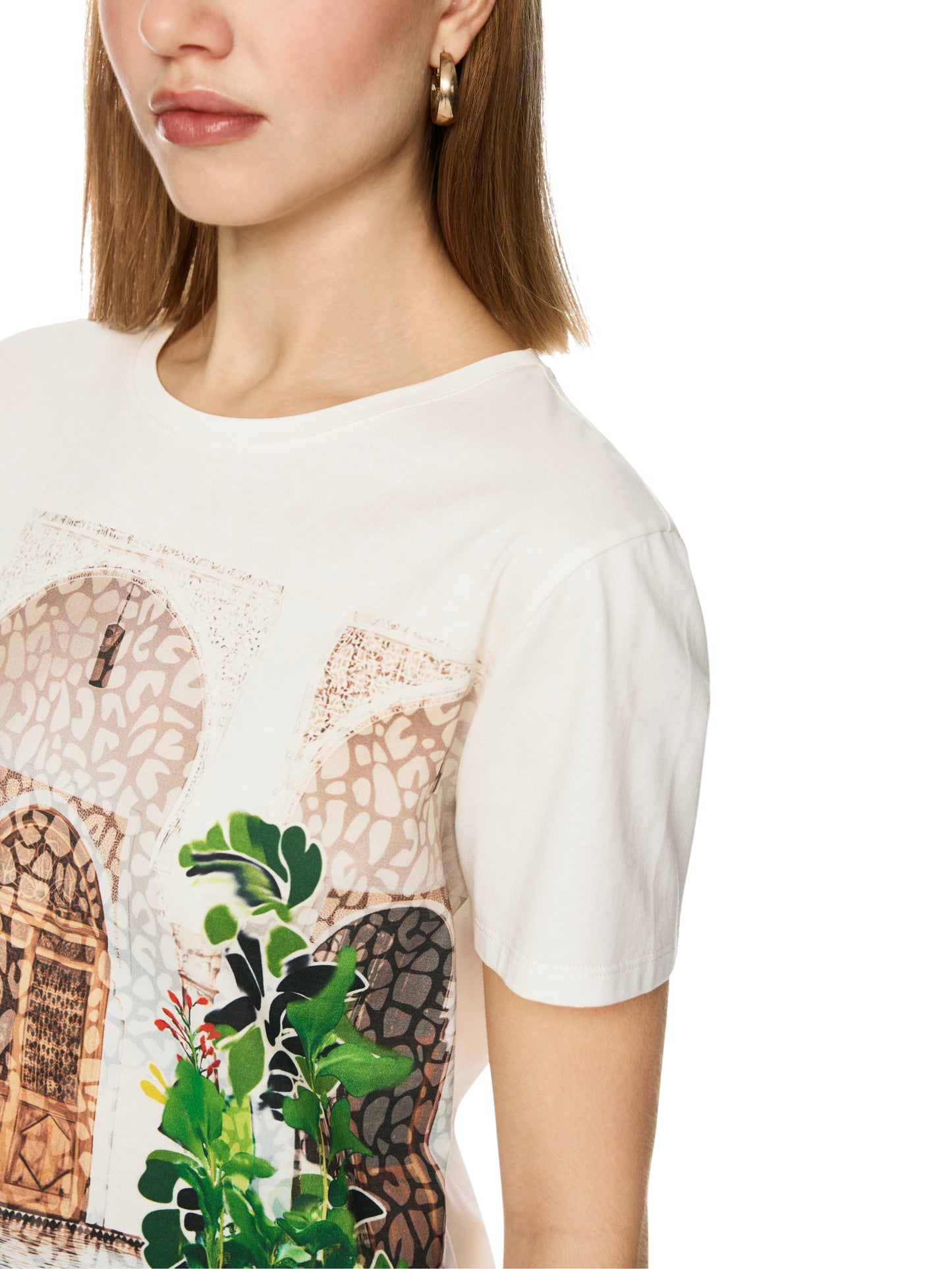 Marc Cain Tiger Print T-Shirt AC4832J48
