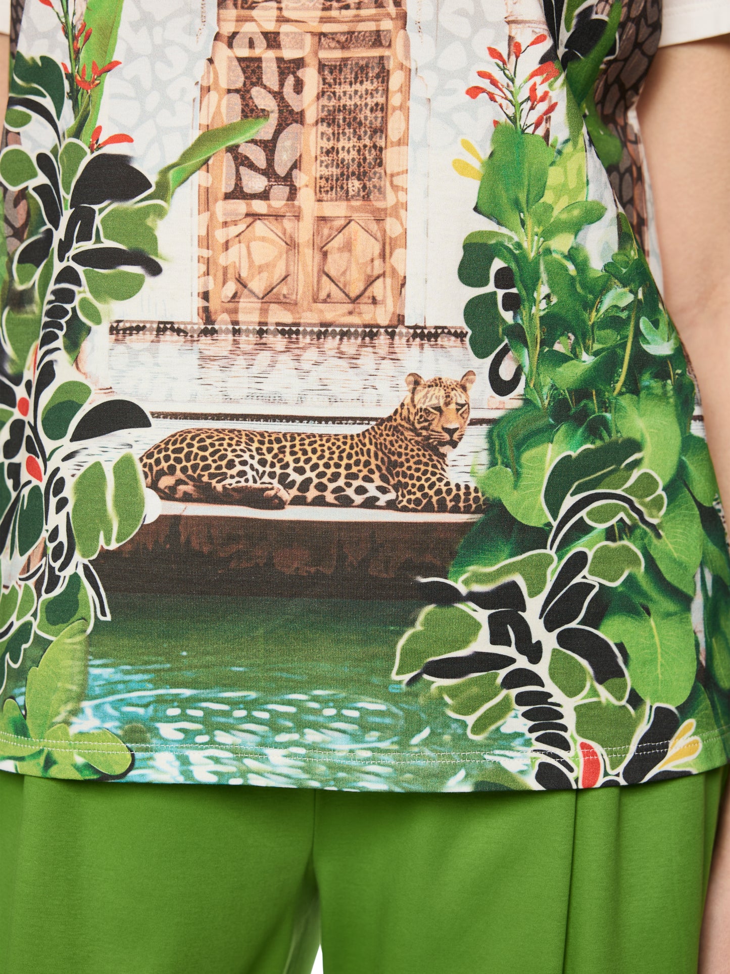 Marc Cain Tiger Print T-Shirt AC4832J48