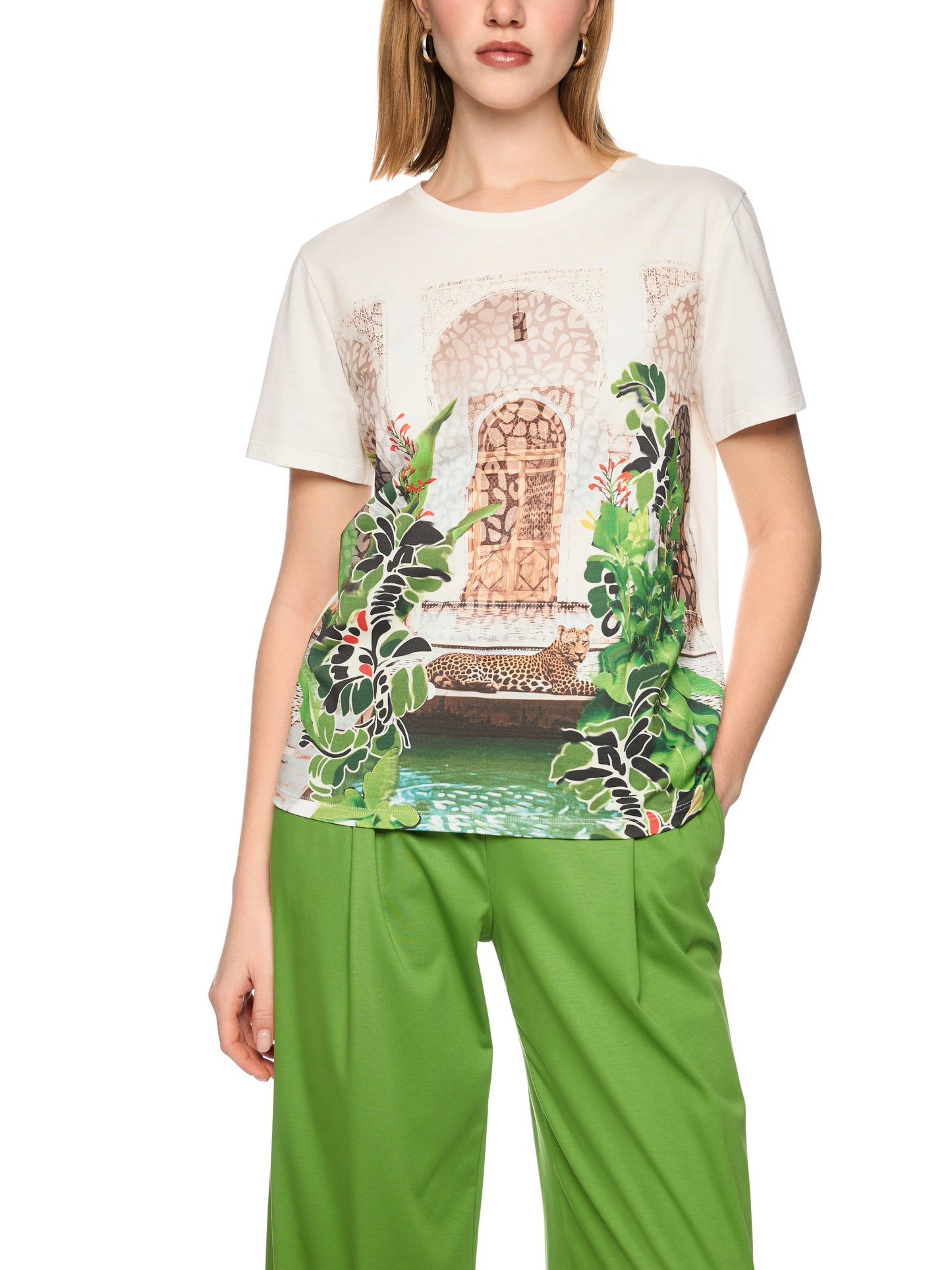 Marc Cain Tiger Print T-Shirt AC4832J48