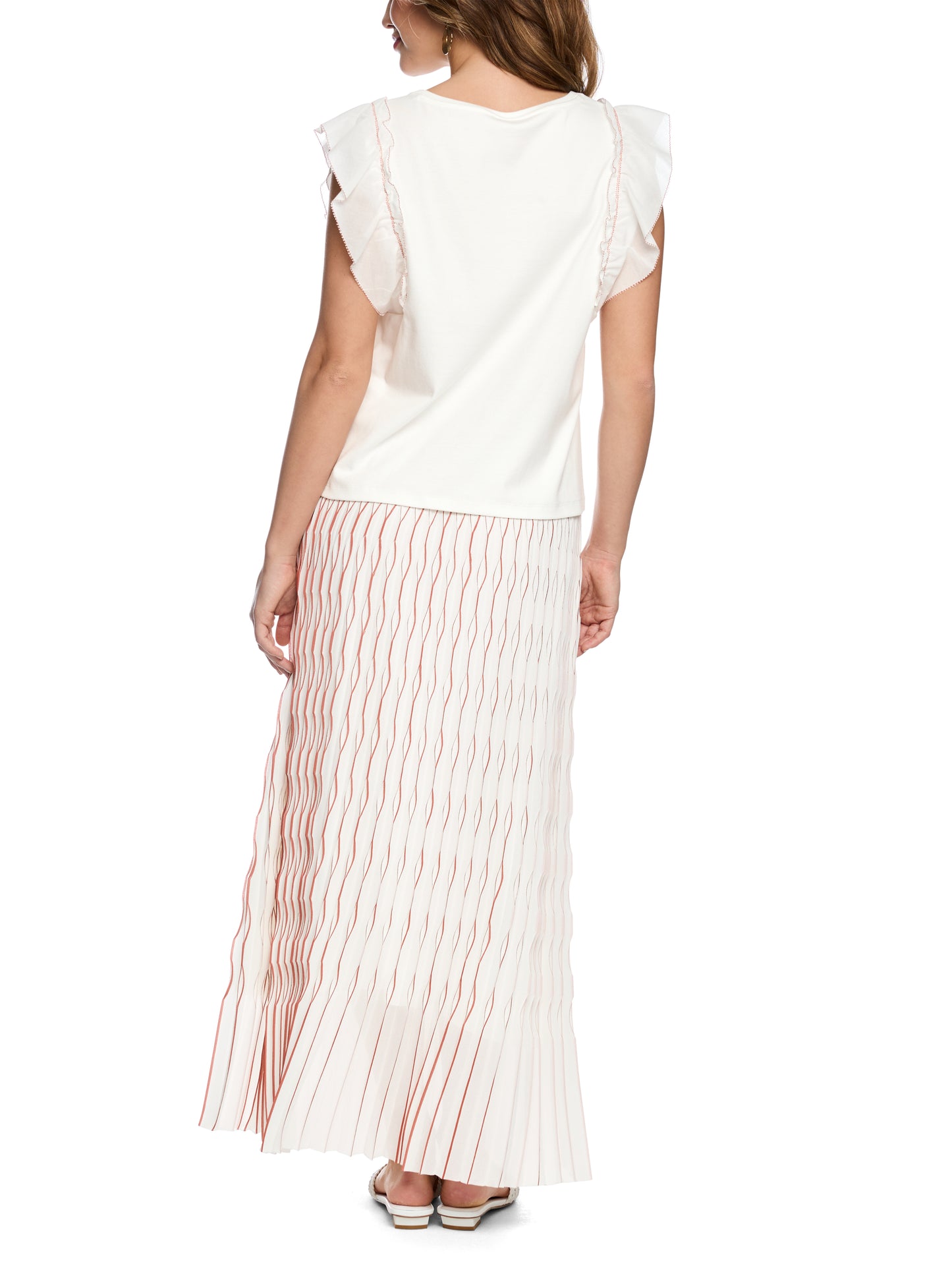 Marc Cain Frill Shoulder T-Shirt AC4863J15