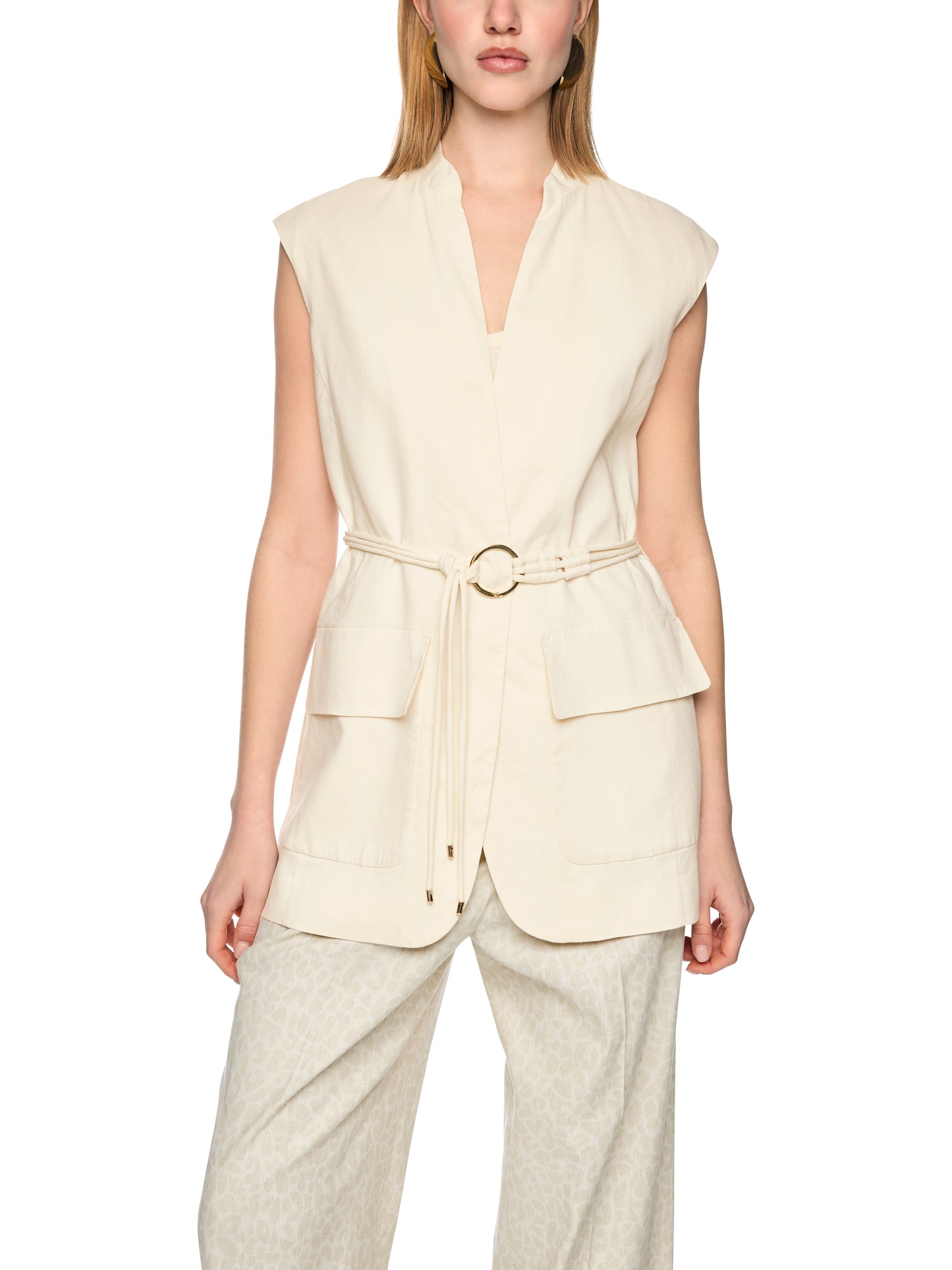 Marc Cain Linen Waistcoat AC3704W70