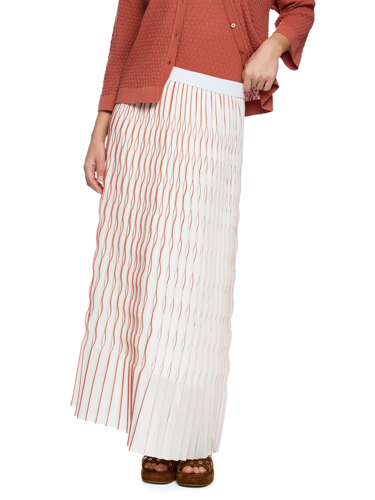 Marc Cain Pleated Skirt AC7125W76