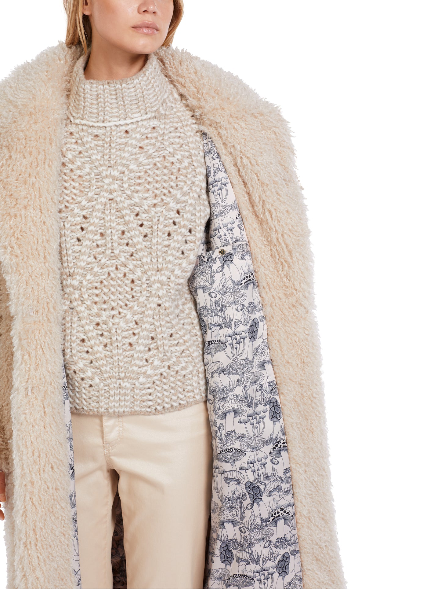 Marc Cain Collections Hairy Knit Coat