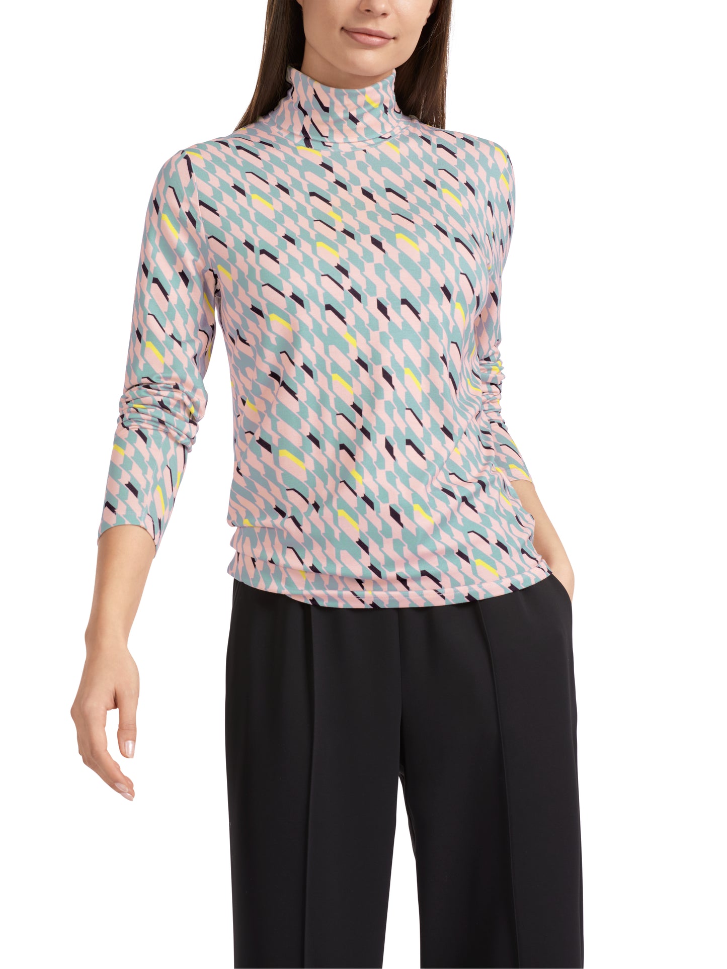 Marc Cain Collections Geometric High Neck Top