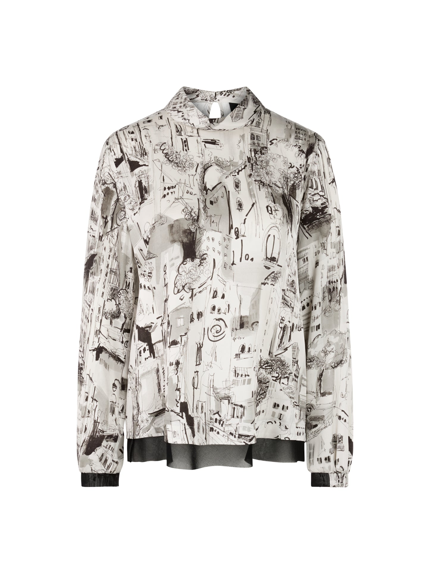 Marc Cain City Print Blouse ZC5121W75