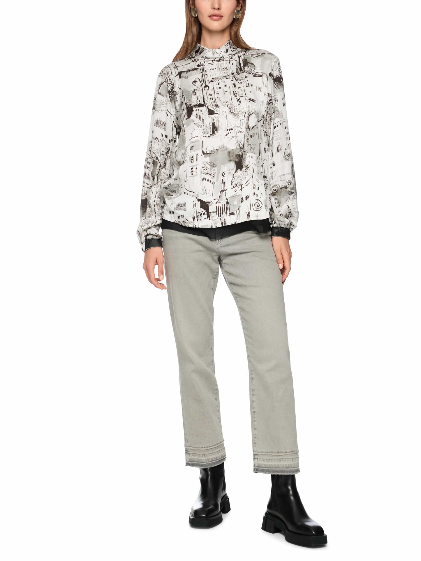Marc Cain City Print Blouse ZC5121W75