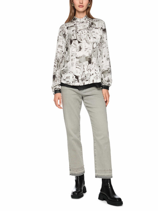 Marc Cain City Print Blouse ZC5121W75