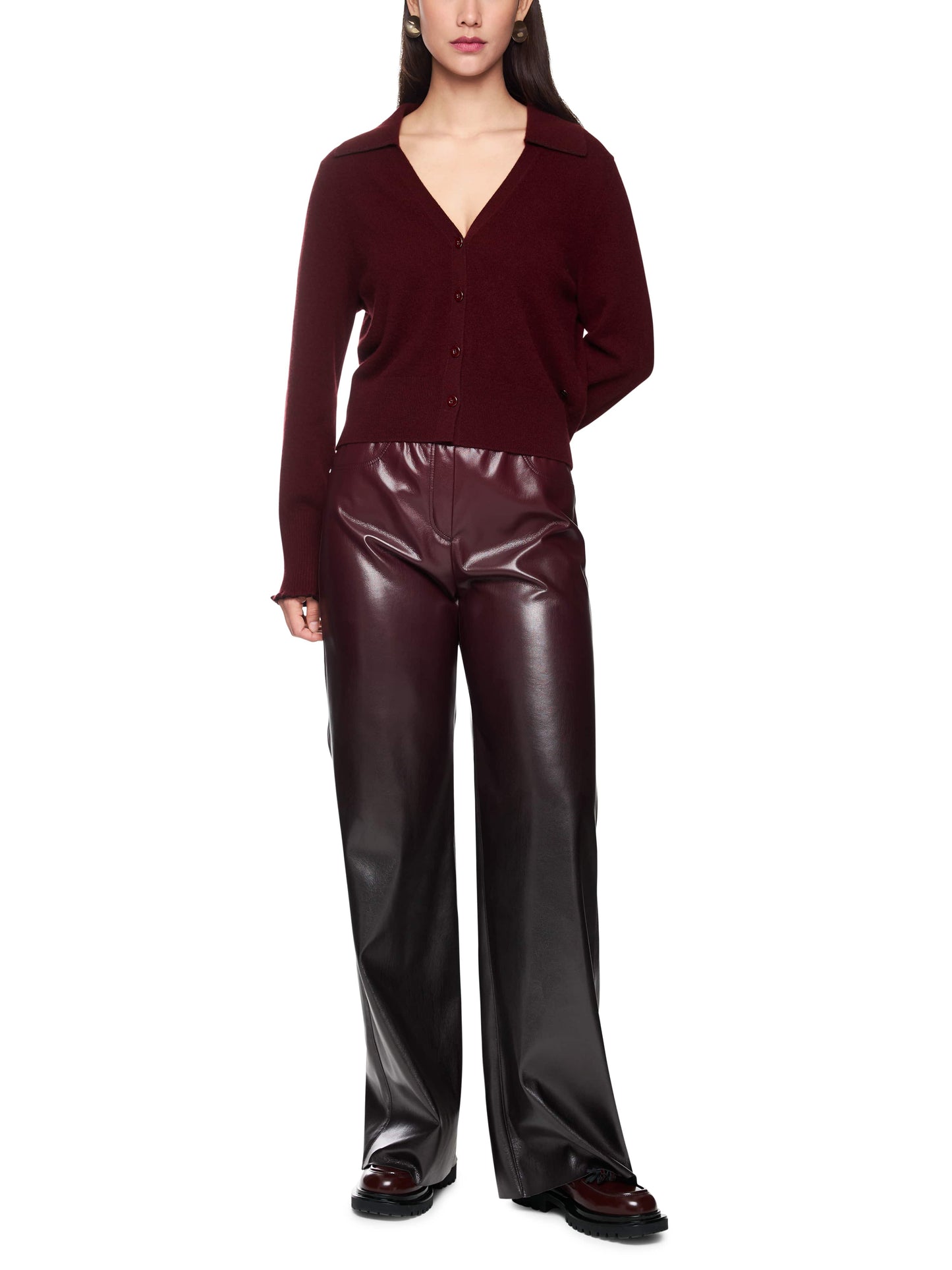 Marc Cain Pleather Trousers ZC8136J25