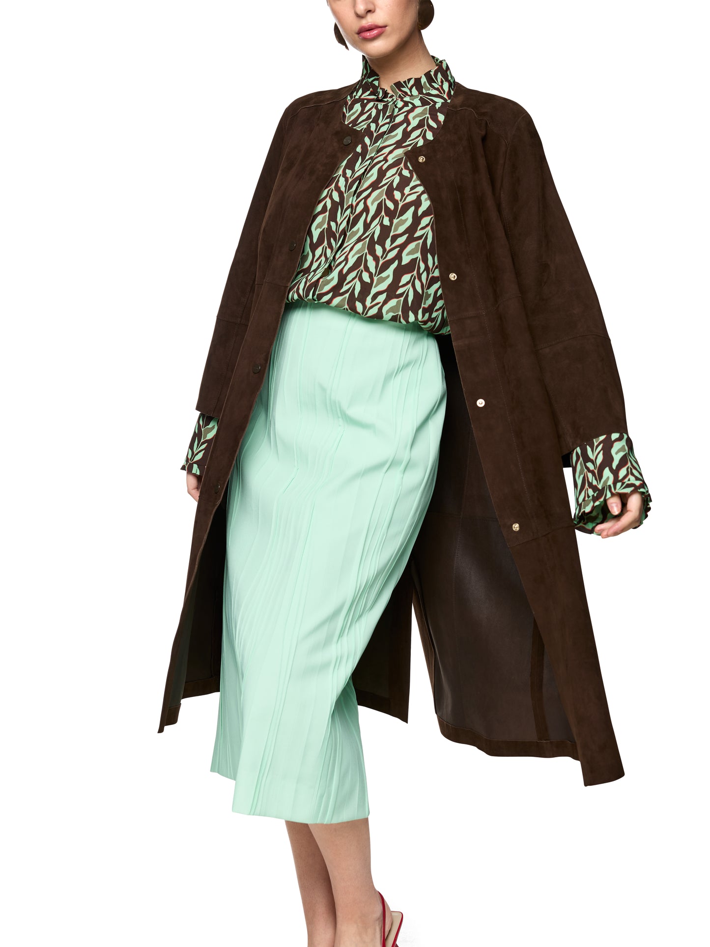 Marc Cain Suede Coat ZC1101L02