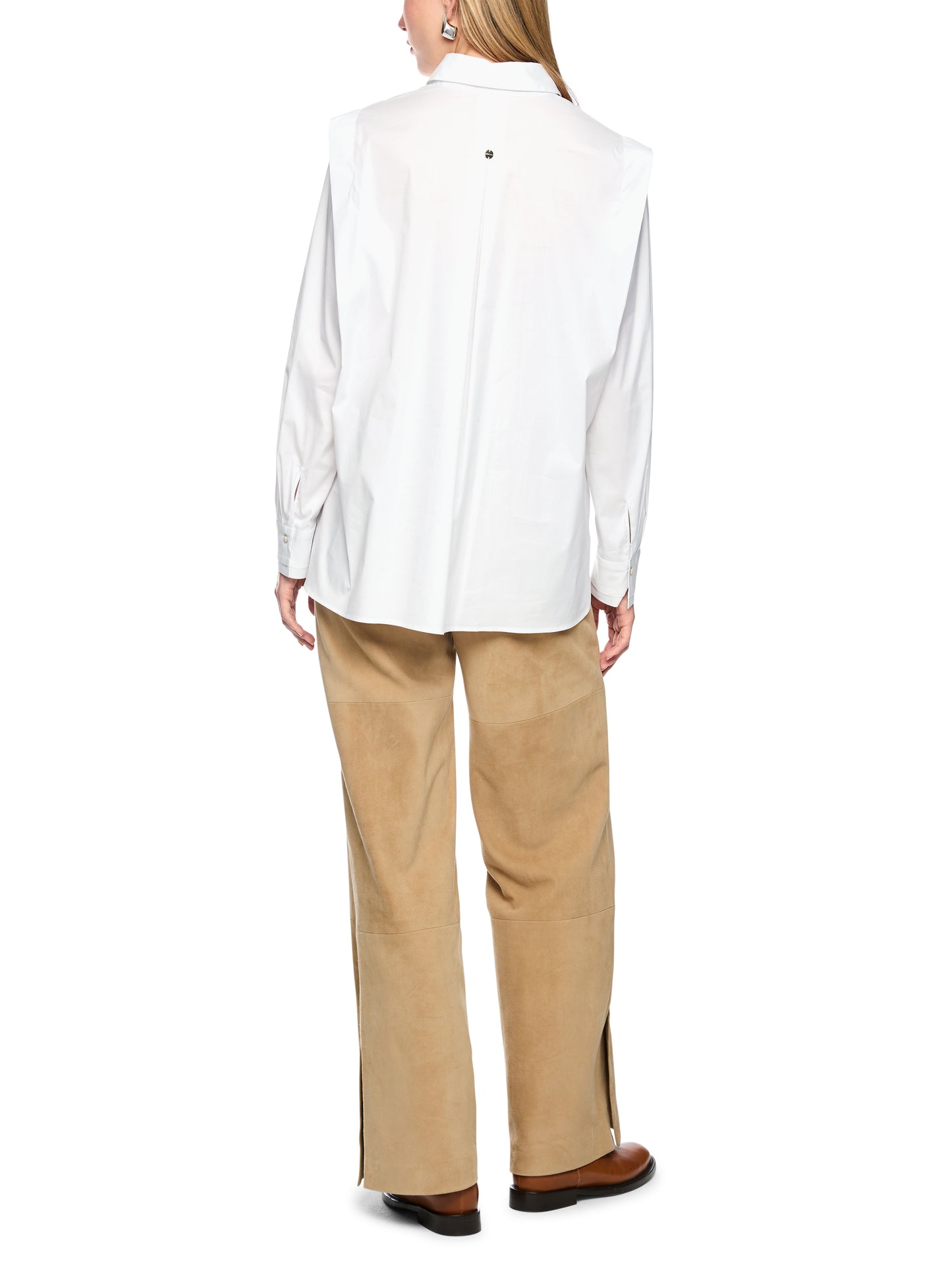 Marc Cain White Cotton Shirt BC5126W71