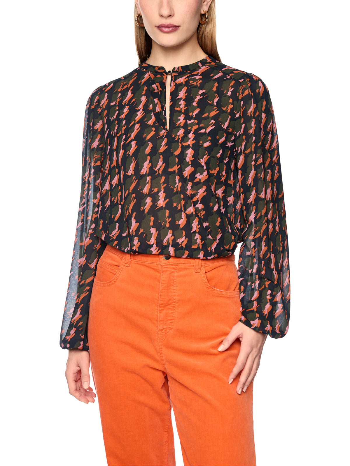 Marc Cain Check Blouse BC5136W20