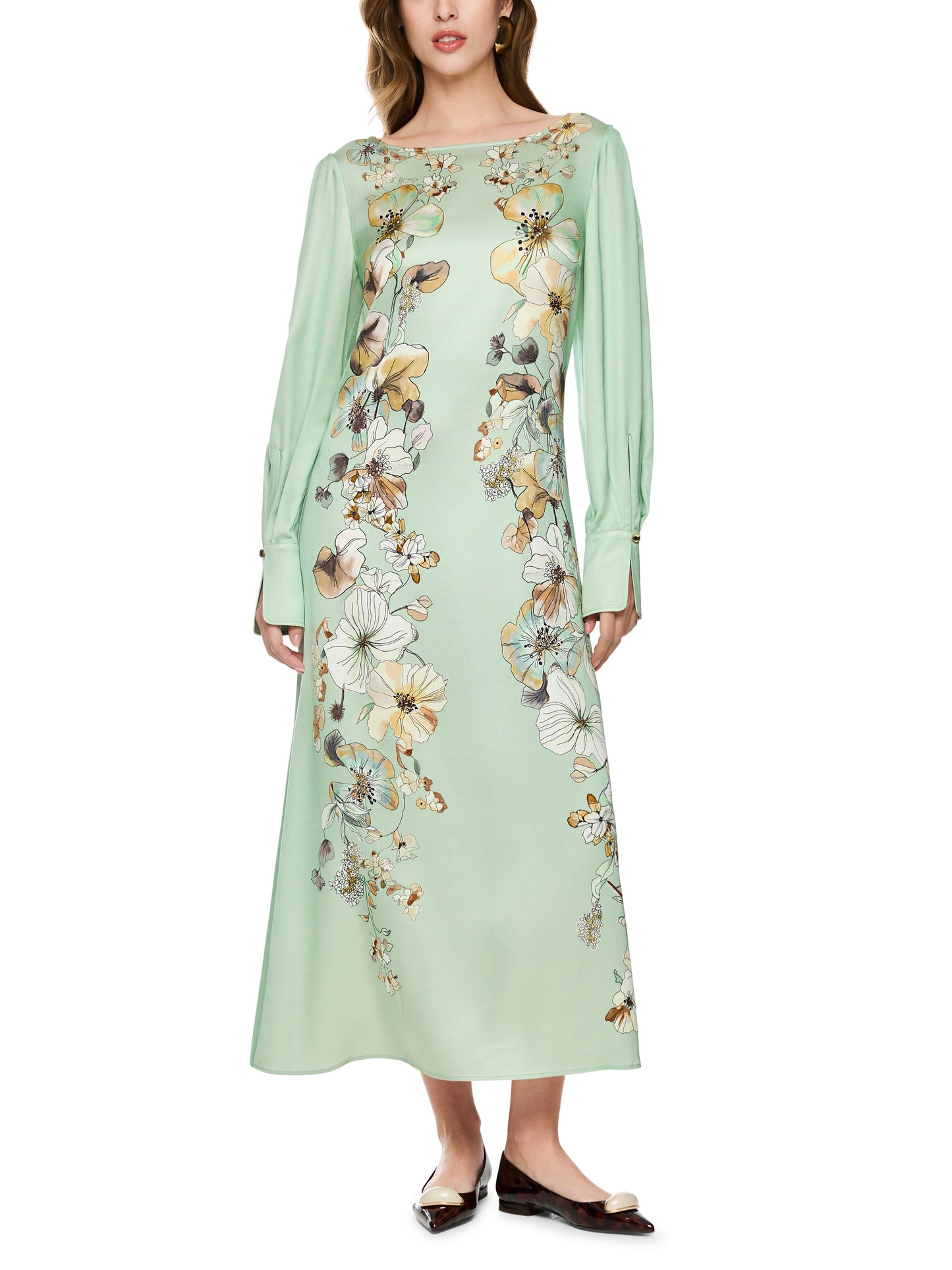 Marc Cain Floral Print Dress BC2104W53