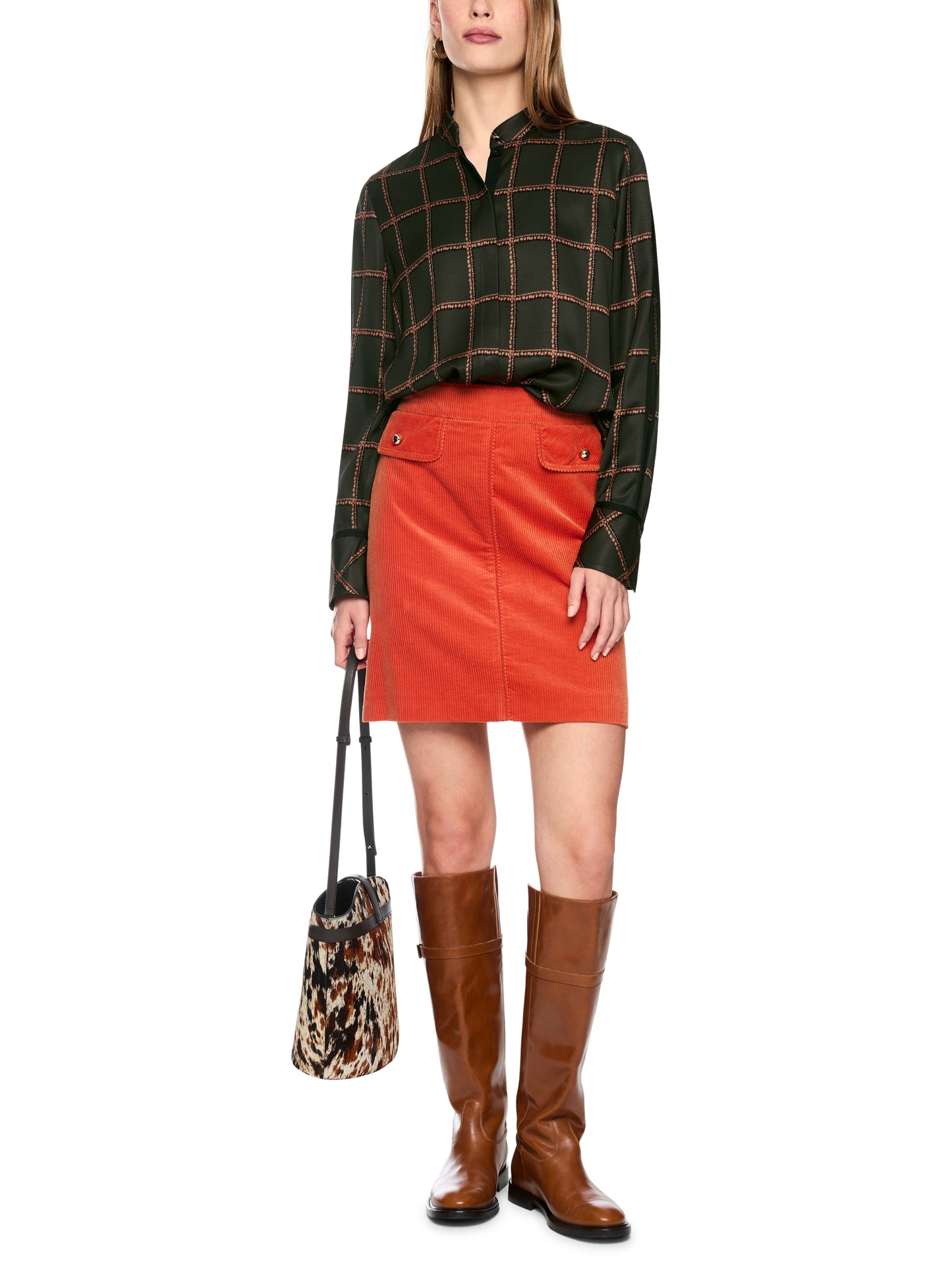 Marc Cain Check Blouse BC5124W28