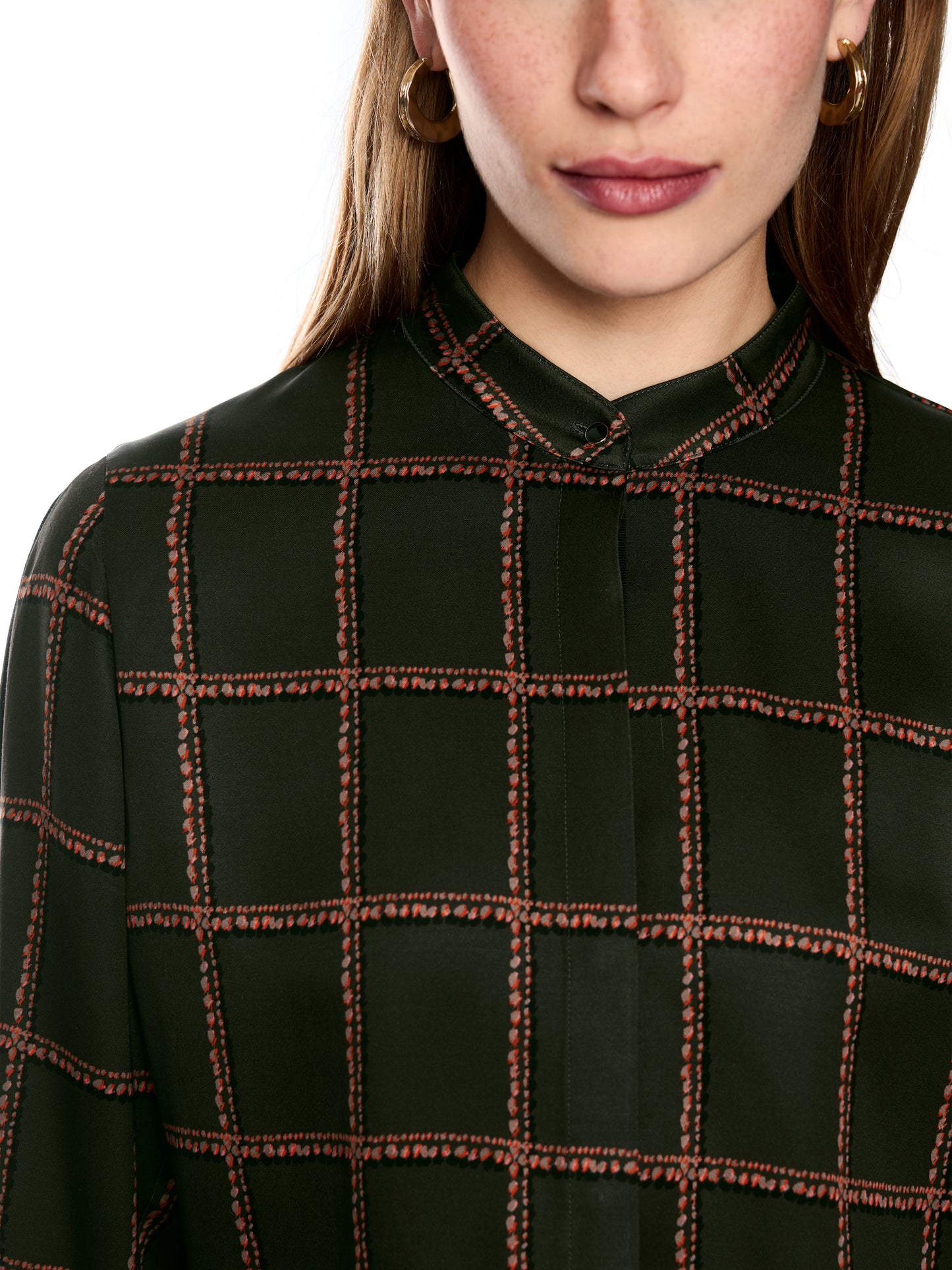 Marc Cain Check Blouse BC5124W28