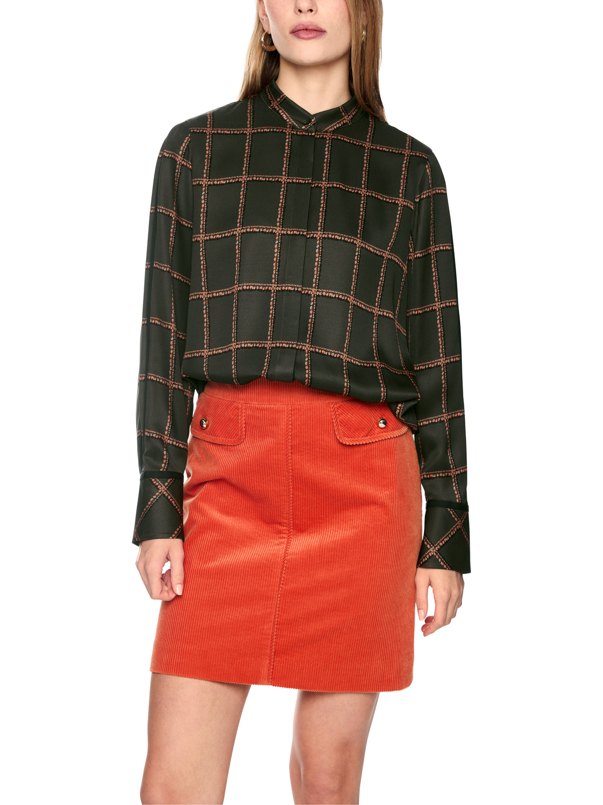 Marc Cain Check Blouse BC5124W28