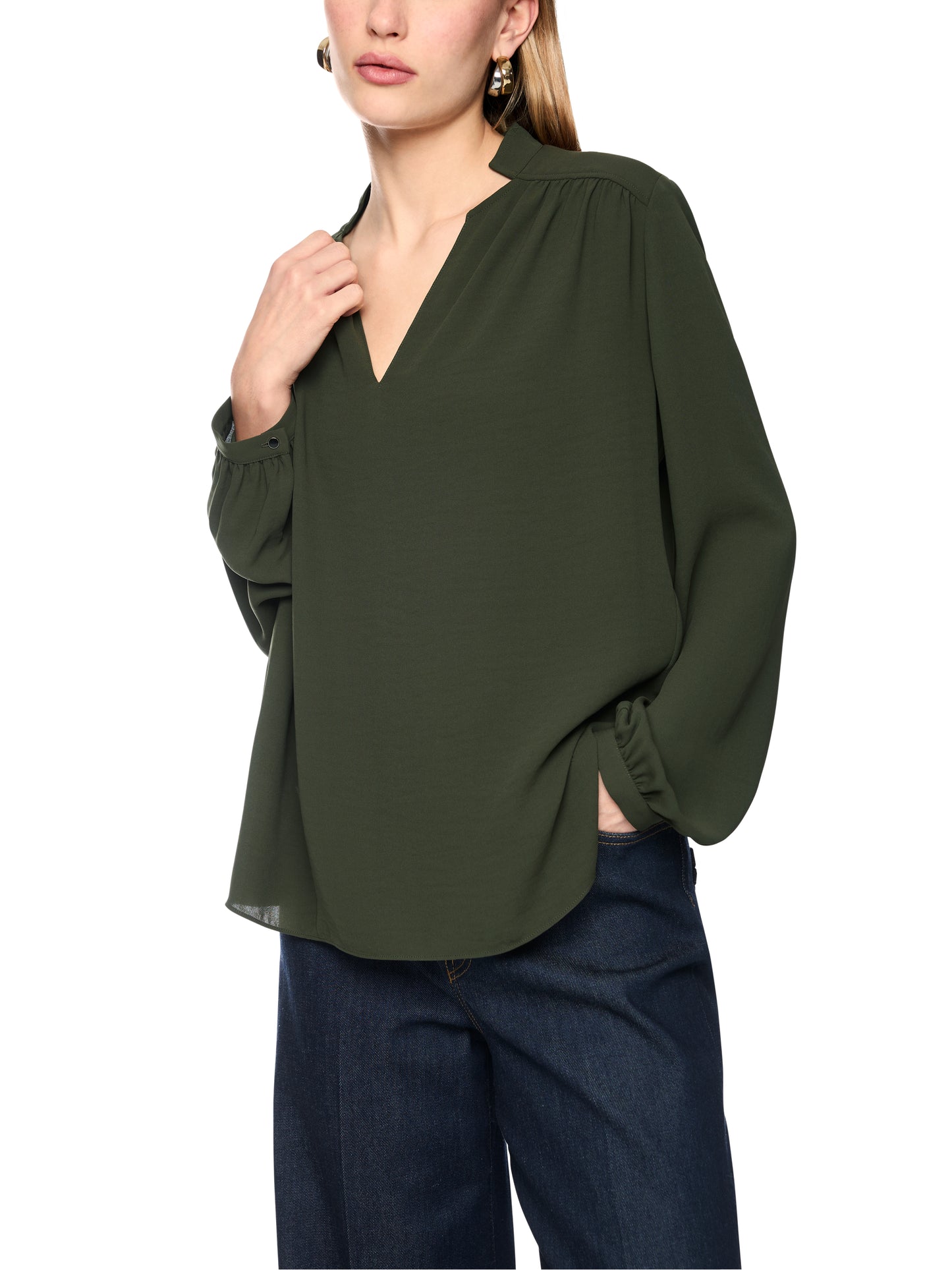 Marc Cain Khaki Blouse BC5125W90