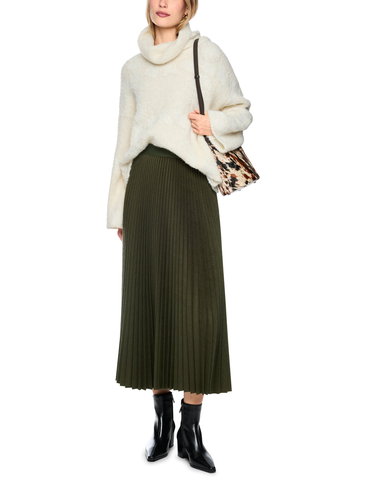 Marc Cain Pleated Skirt BC7121W73