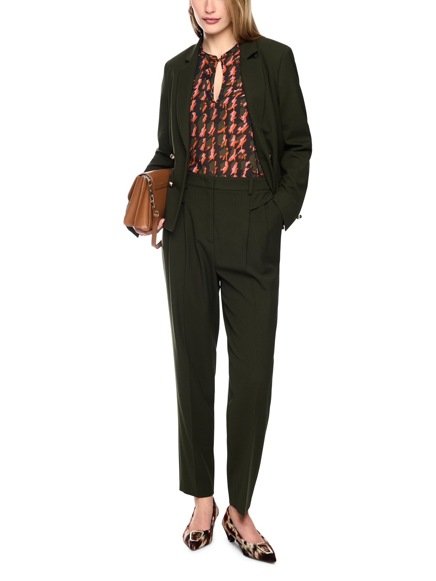 Marc Cain Khaki Trousers BC8156W29