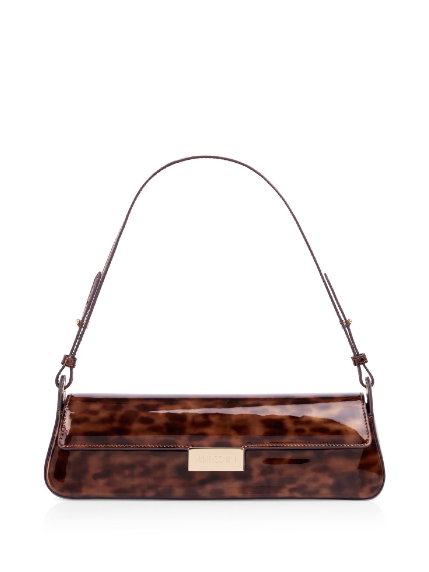 Marc Cain Print Patent Shoulder Bag BCTI03L11